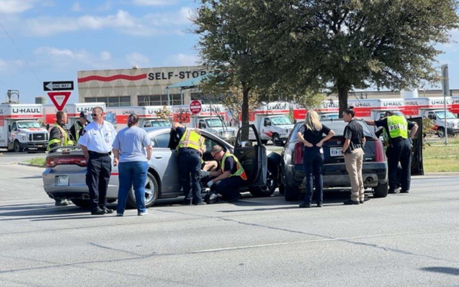 Crash on Ave. J & S. Bryant Oct. 24 (LIVE! Photo/Matt Trammell)