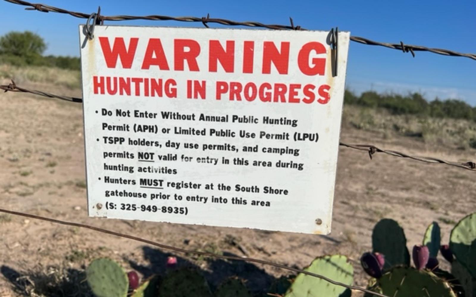 Hunt in Progress San Angelo State Park 2022 (LIVE! Photo/Yantis Green)