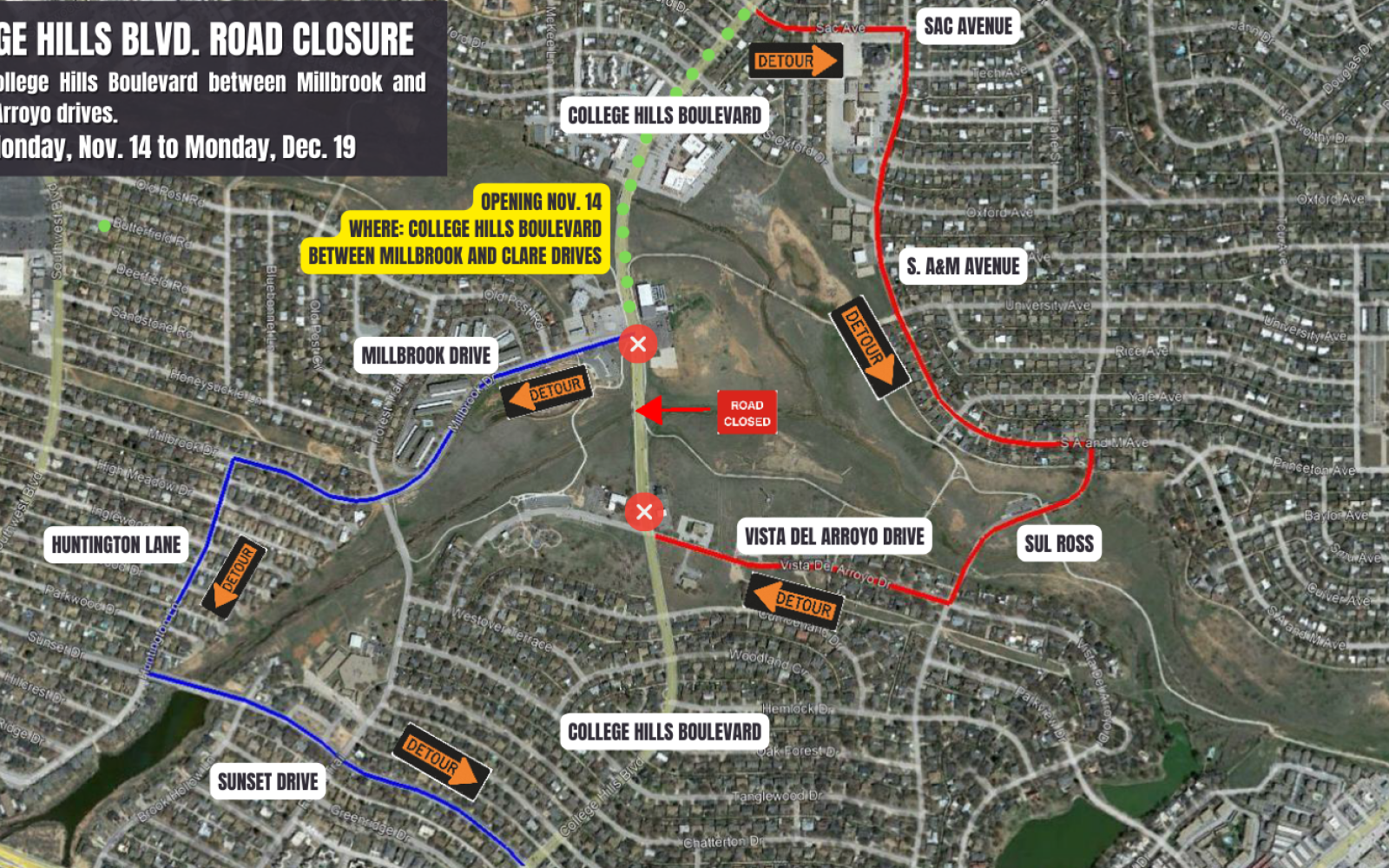 College Hills Closure 11.9.22 (Contributed/COSA)