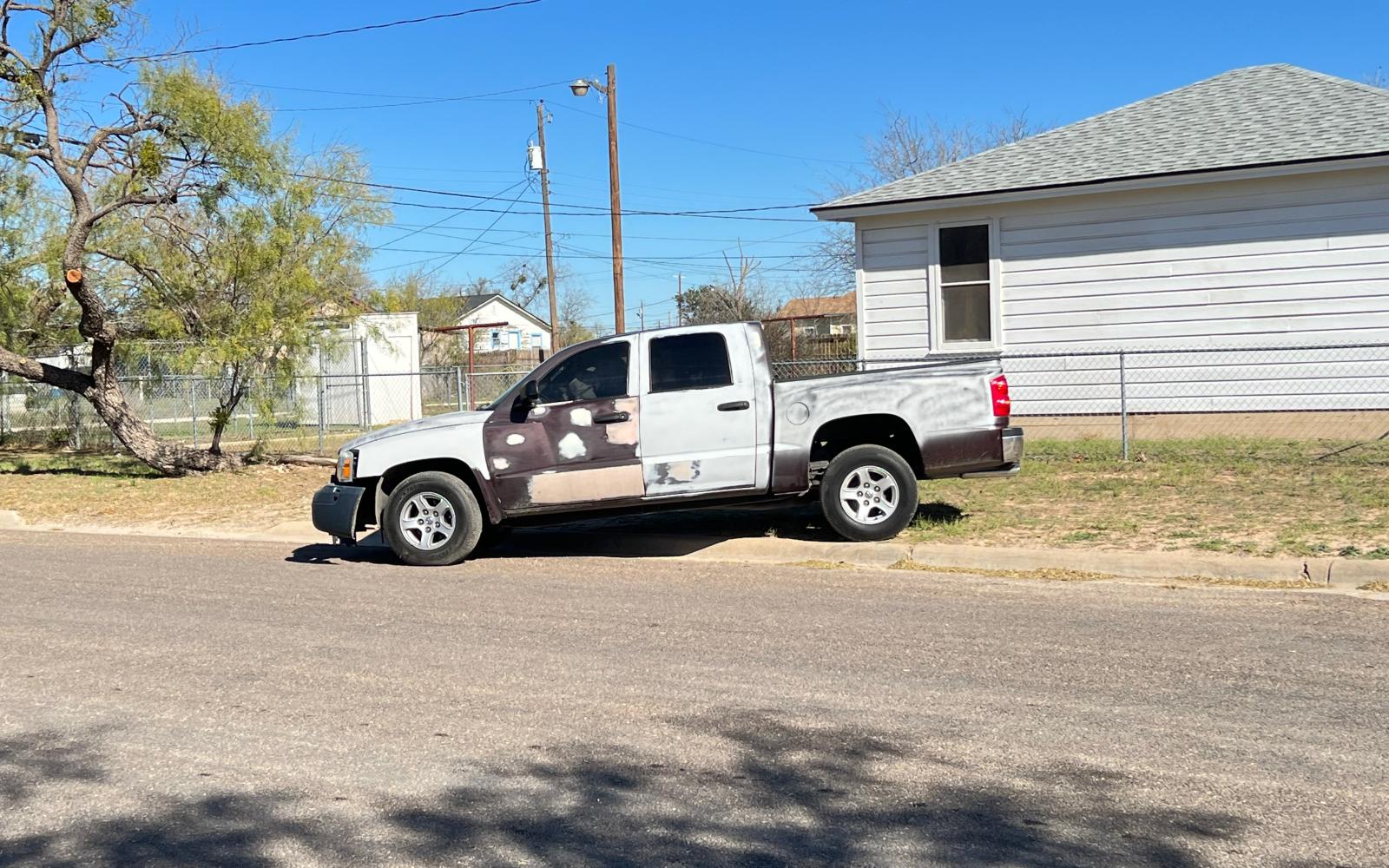 The Ram Dakota pickup was able to be driven on its own power from the crash scene.