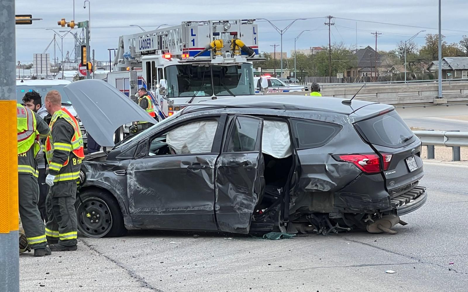 Mother and Child Injured in Wild Rollover Crash on Dec. 1, 2022 in San Angelo.