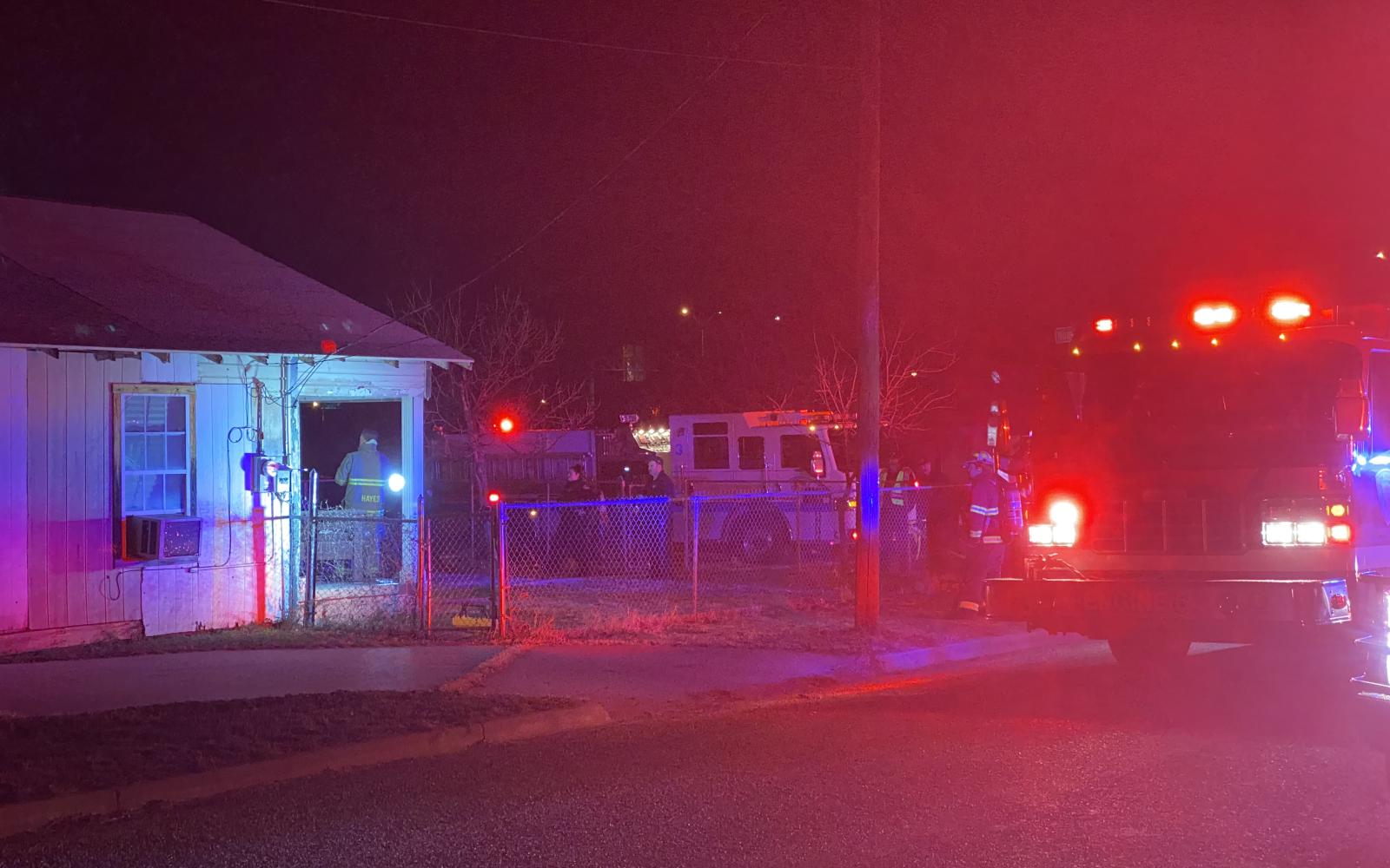 Fire on the 2600 Block of Houston Dr. on Jan. 14, 2023