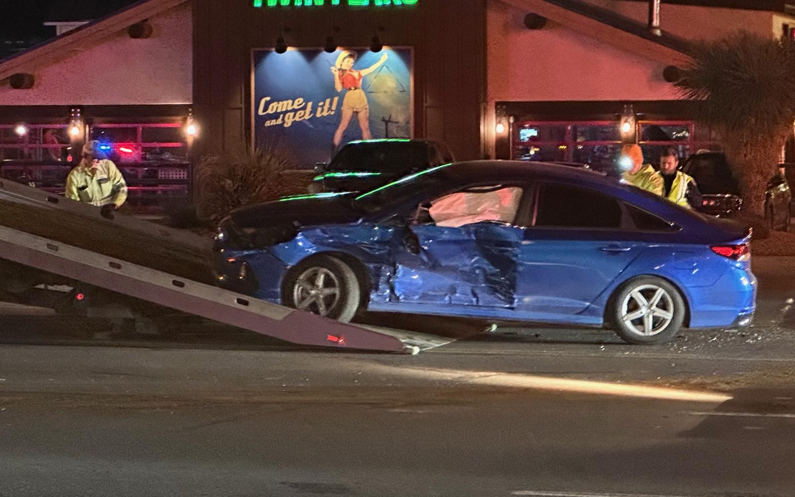 SAN ANGELO, TX — A crash closed down most of the lanes on Knickerbocker Rd. At S. Jackson St. in front of Twin Peaks Friday evening.