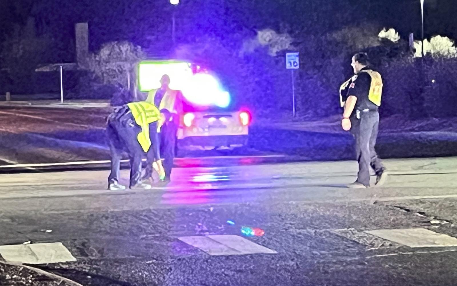 Police initiated a full investigation at the crash scene after learning the driver of the motorcycle suffered life-threatening injuries and head trauma. 