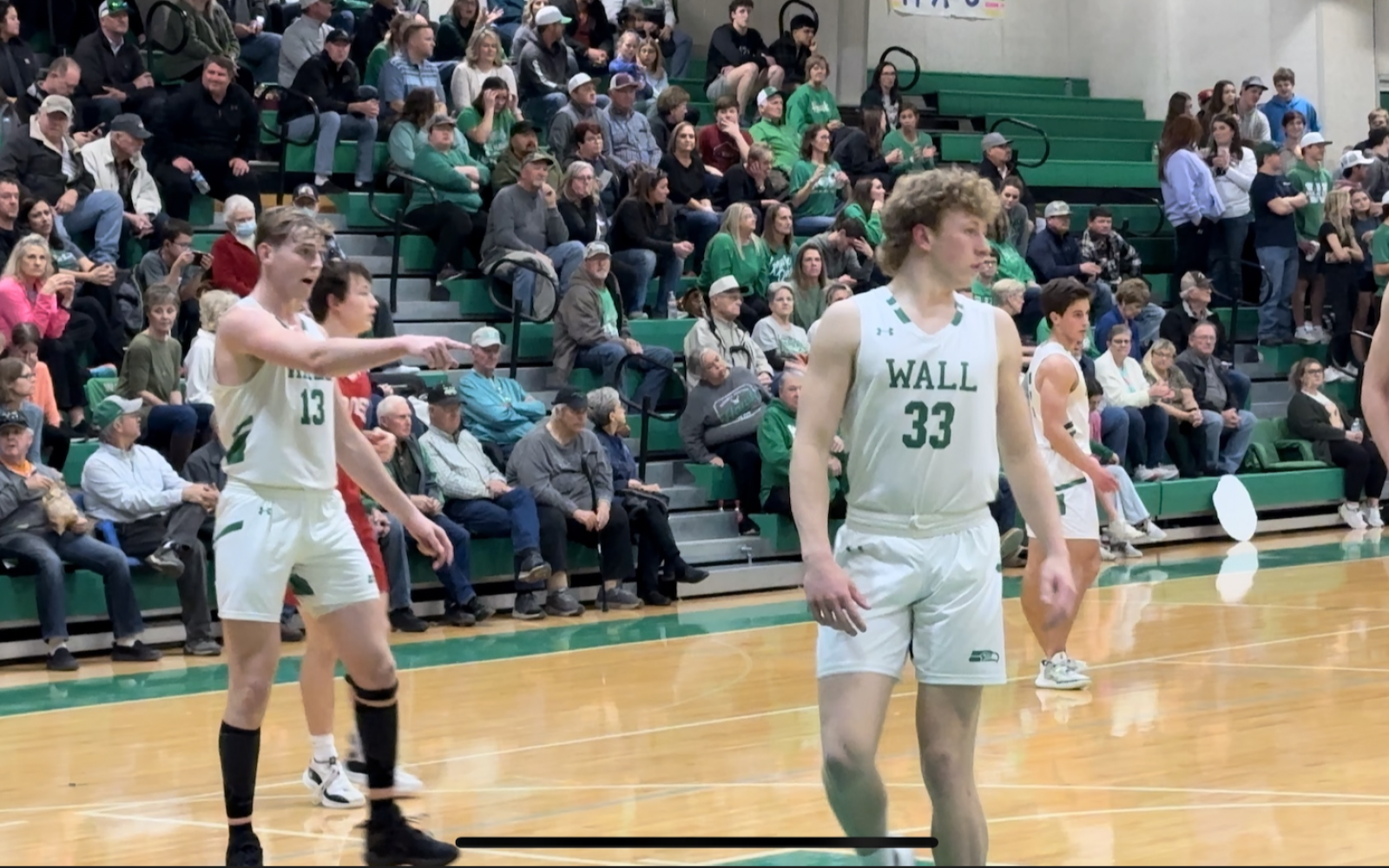 Wall's Everson Armstrong (left) and Logan Thomas (right)