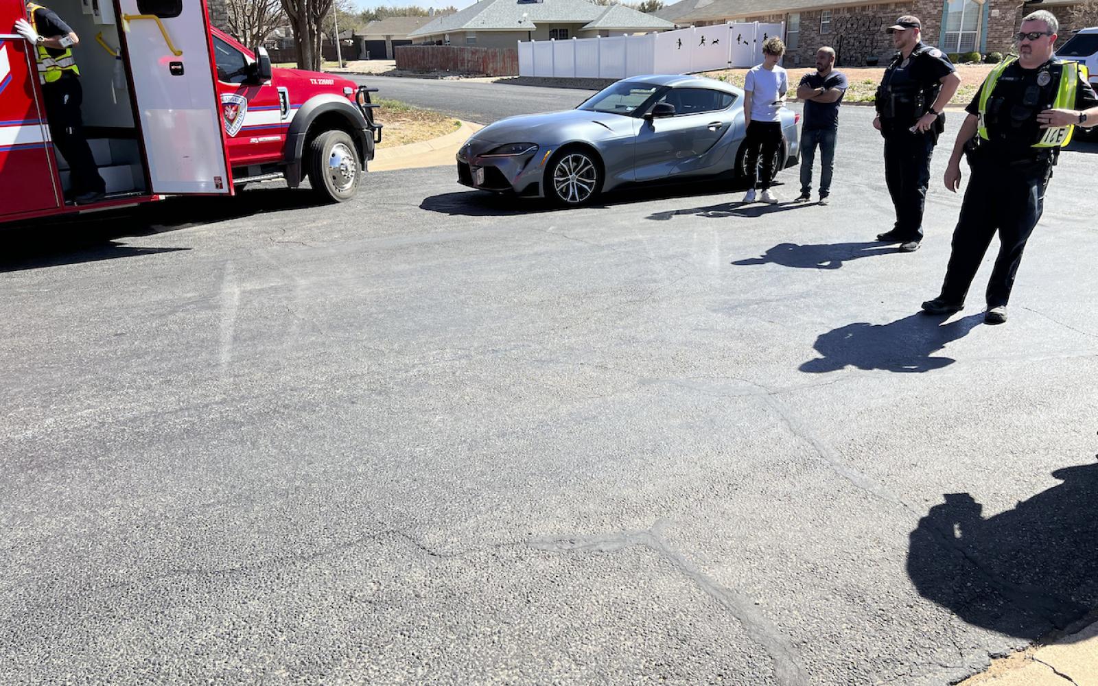 Trike clobbered by Toyota Supra on March 5, 2023