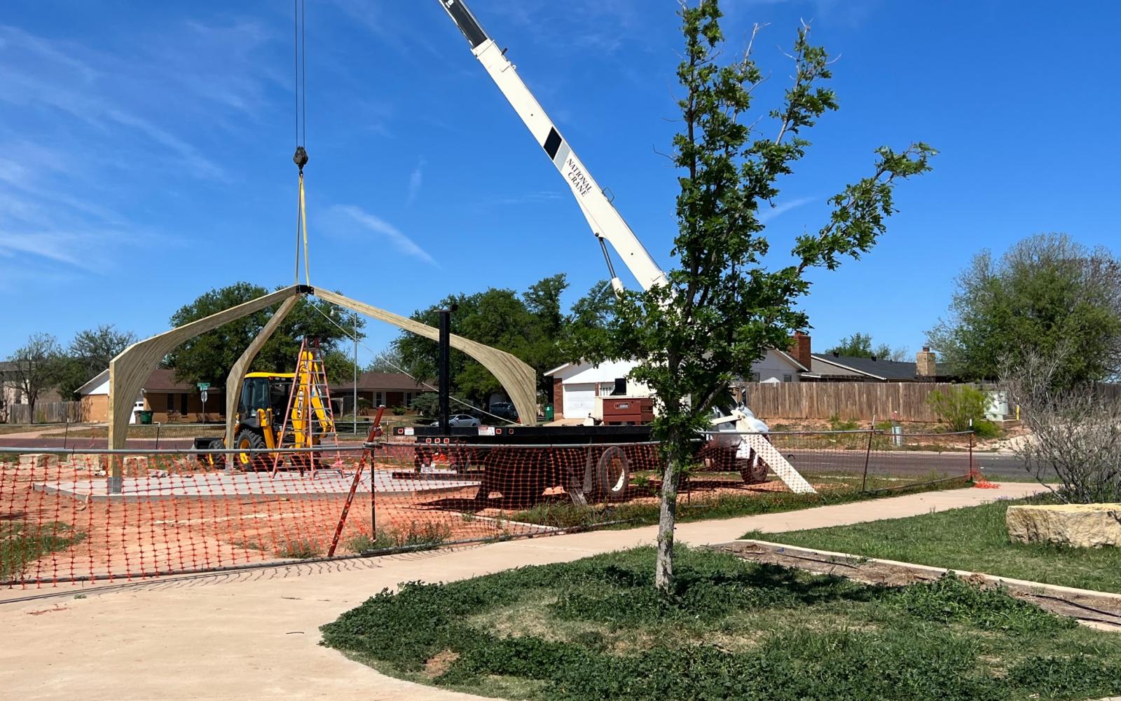 Dog Park Pavilion Frame 4.3.23 (LVE! Photo/Yantis Green)