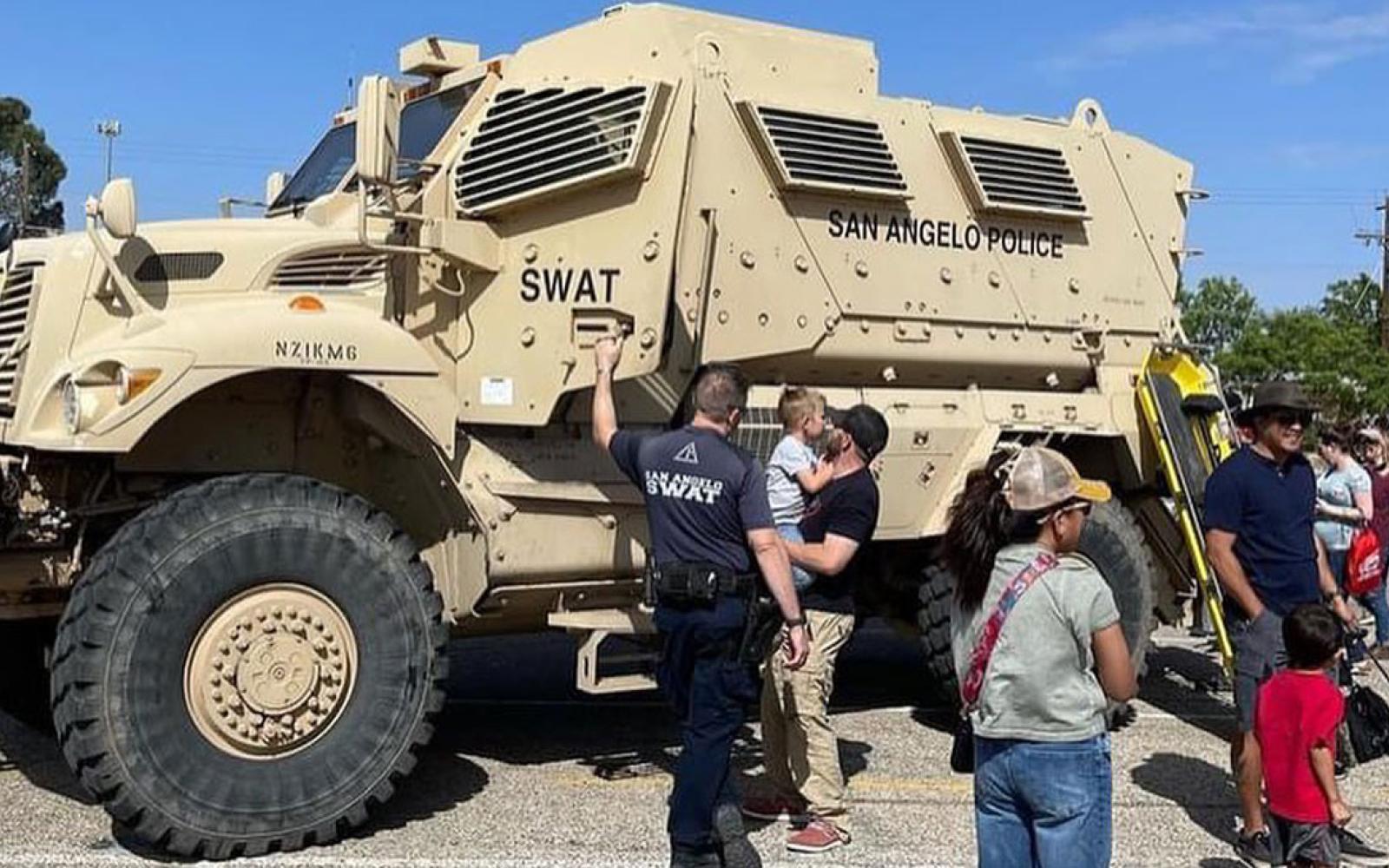 The Junior League of San Angelo (JLSA) Touch-a-Truck in 2022.