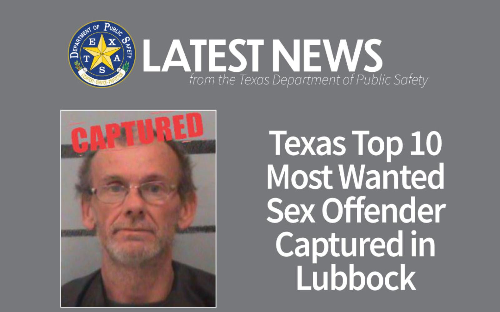 Most Wanted Sex Offender Allen Captured (Courtesy/DPS)