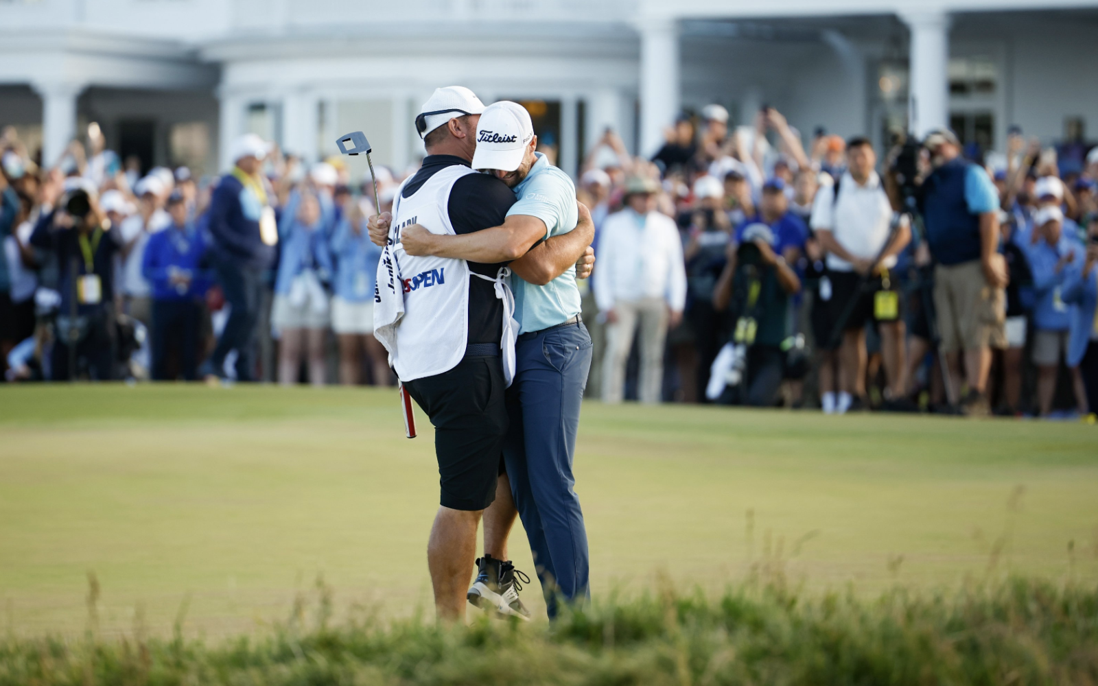 Wyndham Clark and his Caddie, John Ellis