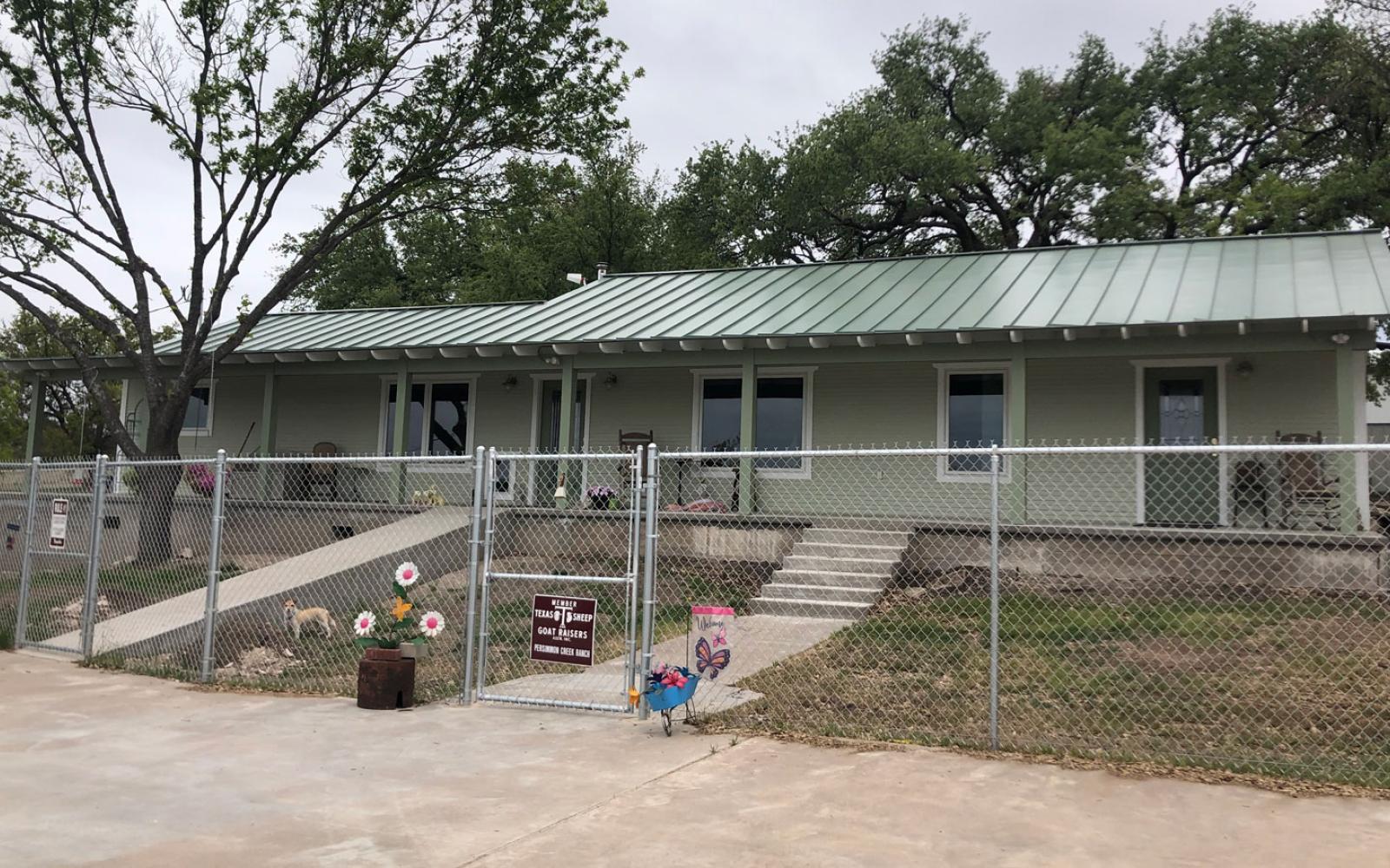 The finished house Dennis Robison never saw.