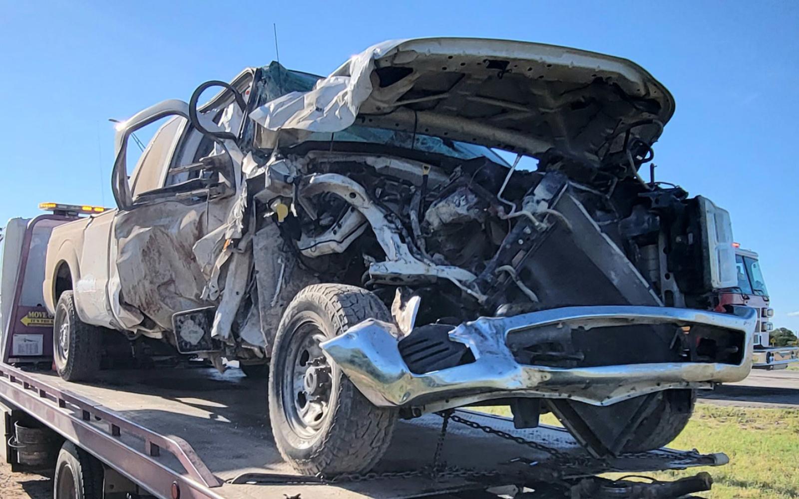 One person was injured and rushed to Shannon ER as a result of the crash. By 7 p.m. the crash scene was cleared and all lanes opened.  The Grape Creek VFD, DPS and the Tom Green County Sheriff's Office responded to the crash.