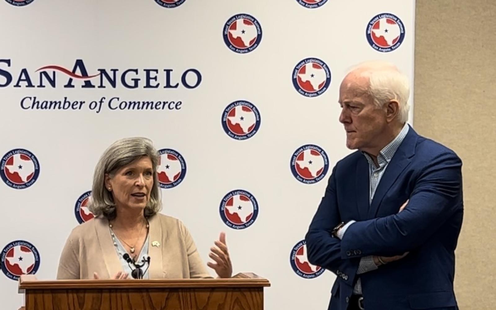 Senator Joni Ernst with Senator John Cornyn at 2023 WTLS (LIVE! Photo/Yantis Green)