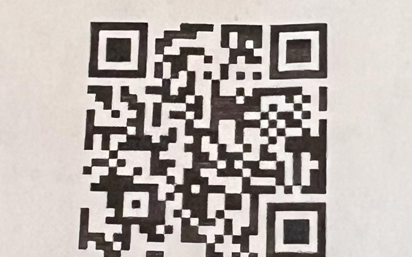 QR code Lady in Blue Dedication 2023 (LIVE! Image/Yantis Green)