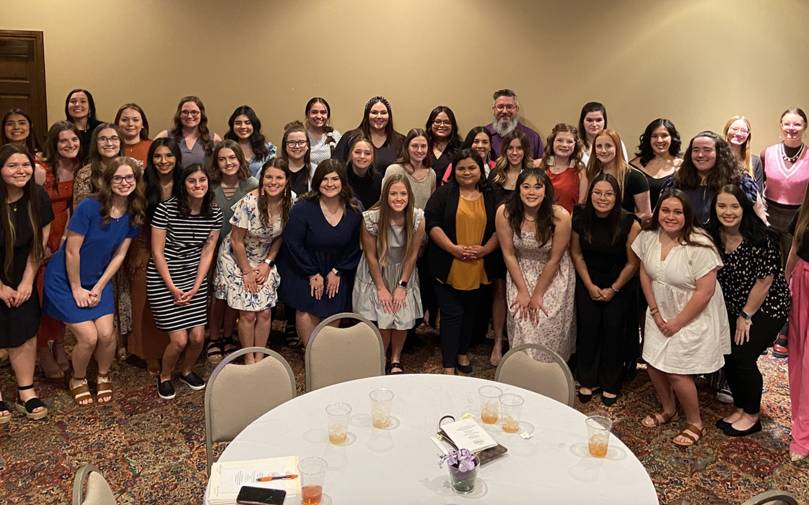 Angelo State University's Mu Gamma chapter of the Kappa Delta Pi (KDP) international honor society for education