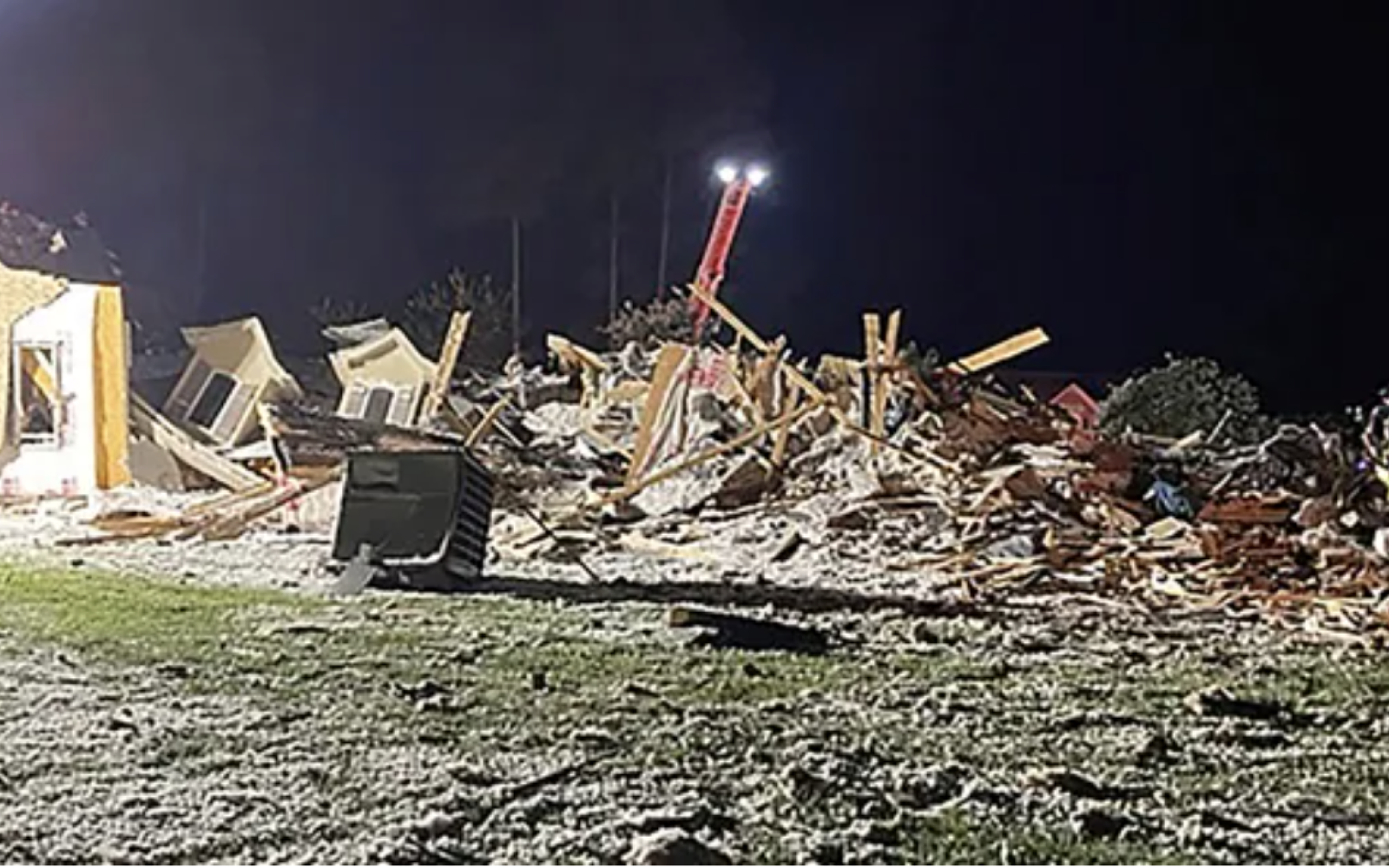 The home of Tennessee Titans Cornerback Caleb Farely that exploded in North Carolina on Tuesday