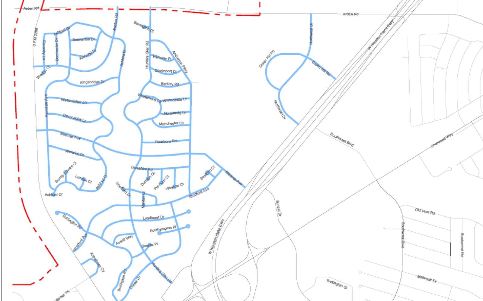 Sealcoat Map of the Bluffs 2023 (Courtesy/COSA)