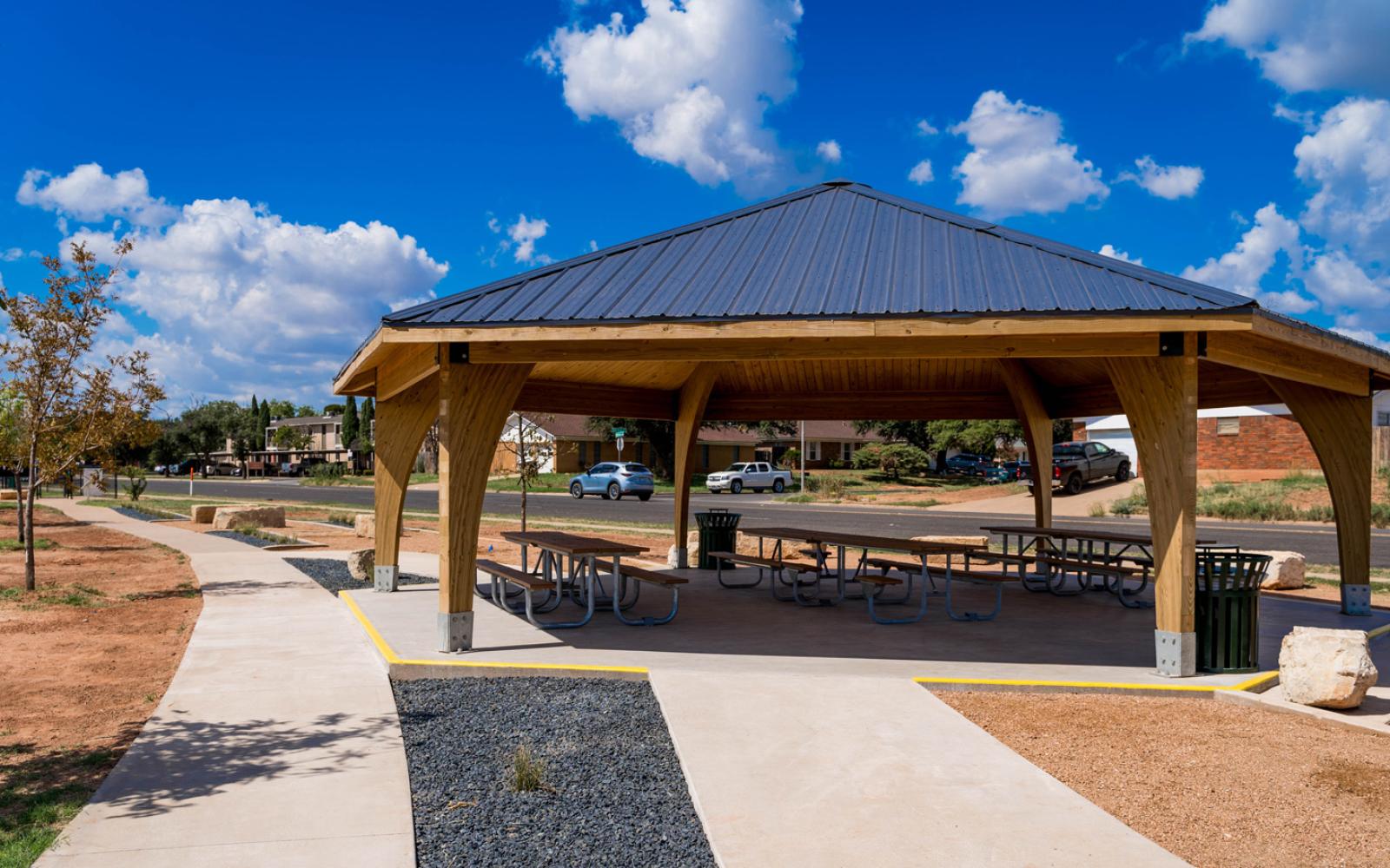 The San Angelo Dog Park, located at 3215 Millbrook, has a new pavilion.