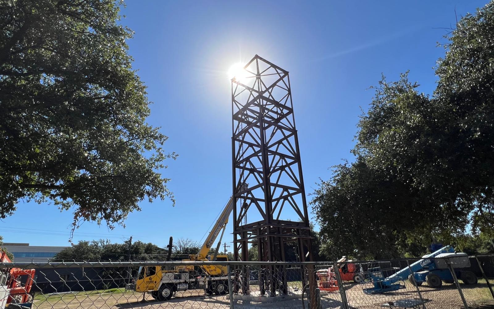 ASU Housley Bell Tower Frame During Eclipse 14oct23 (LIVE! Photo Yantis Green)