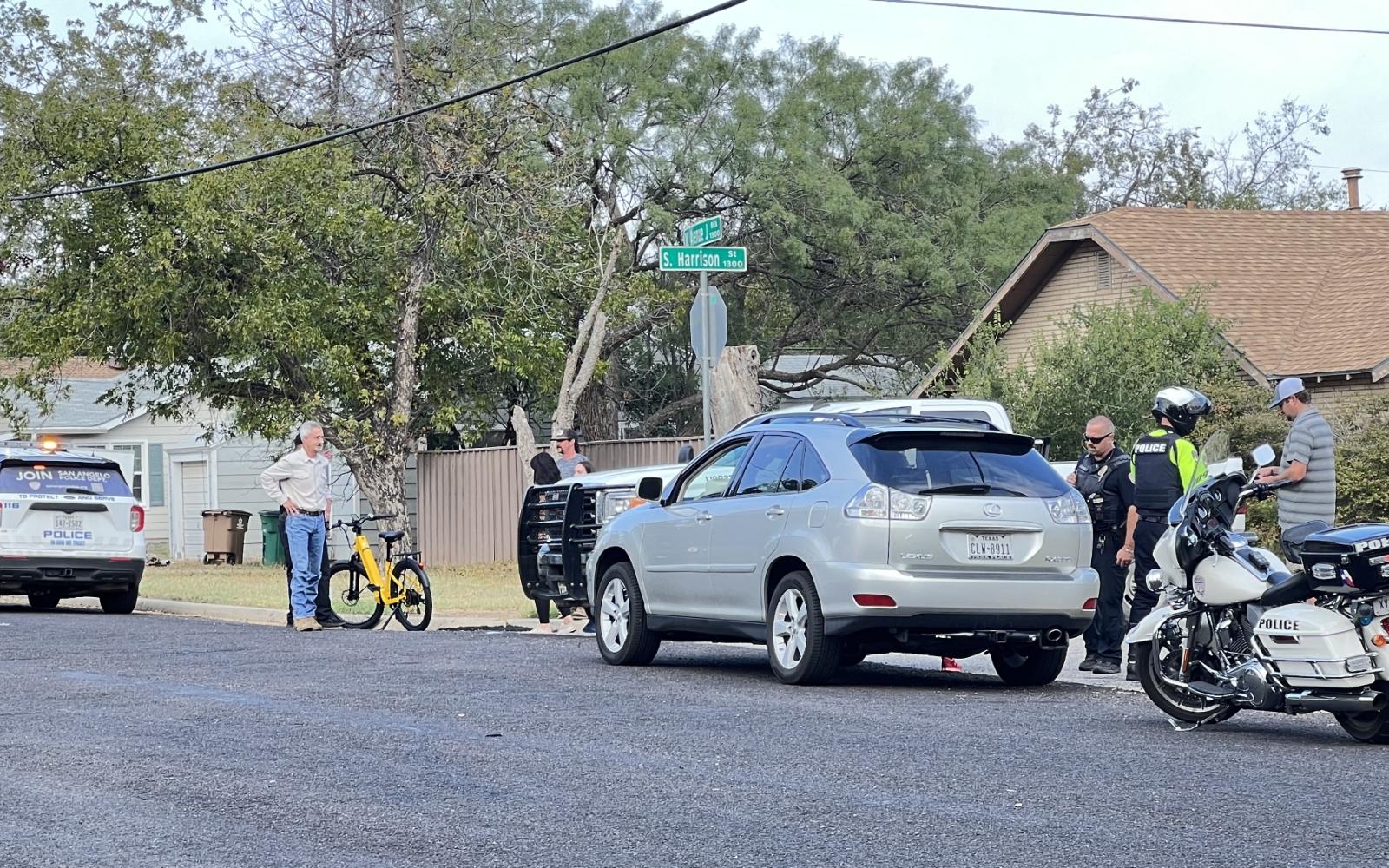 Car and Bicycle Crash on Ave J