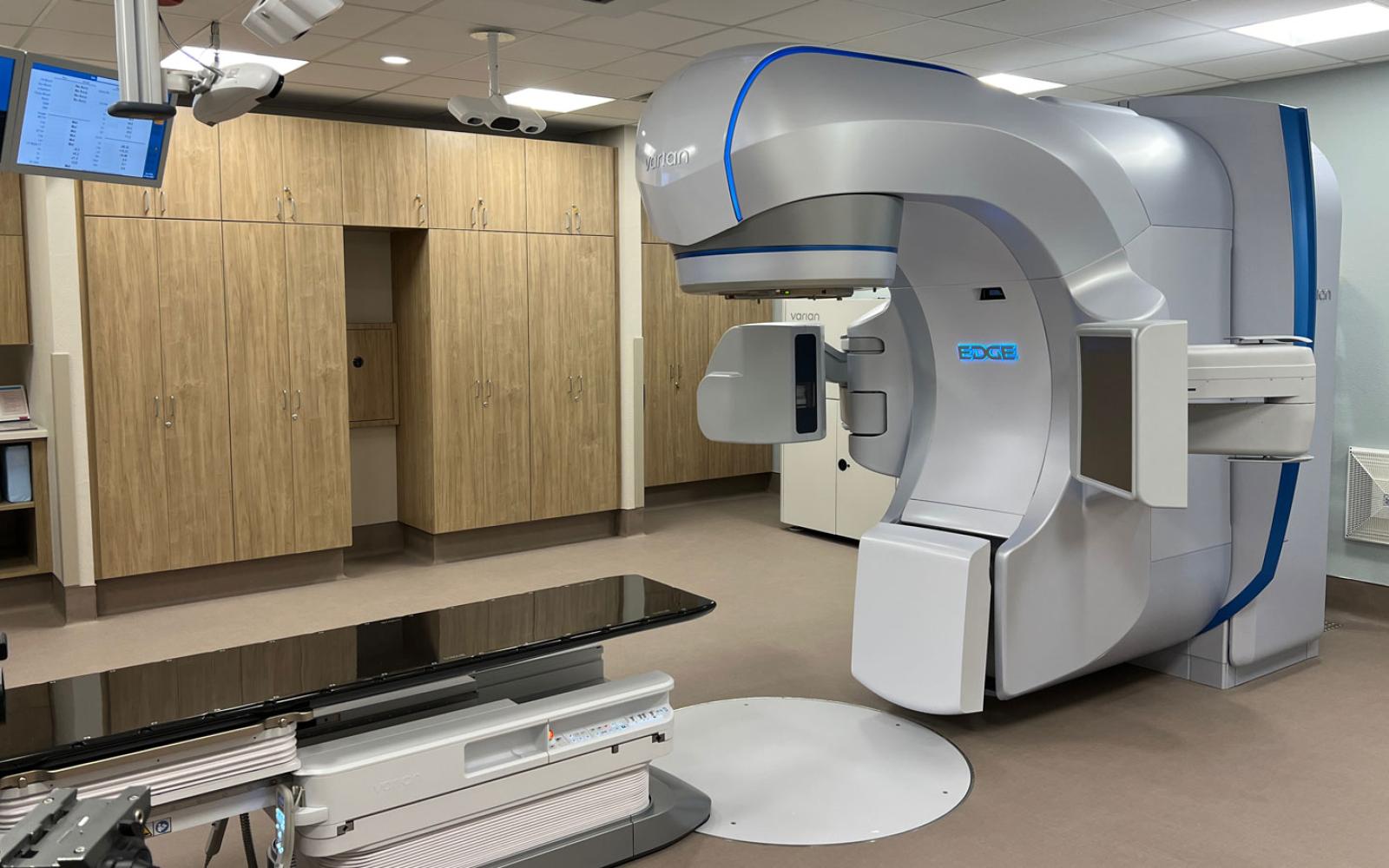 A second CT scan station that is used for mapping radiation treatments. 
