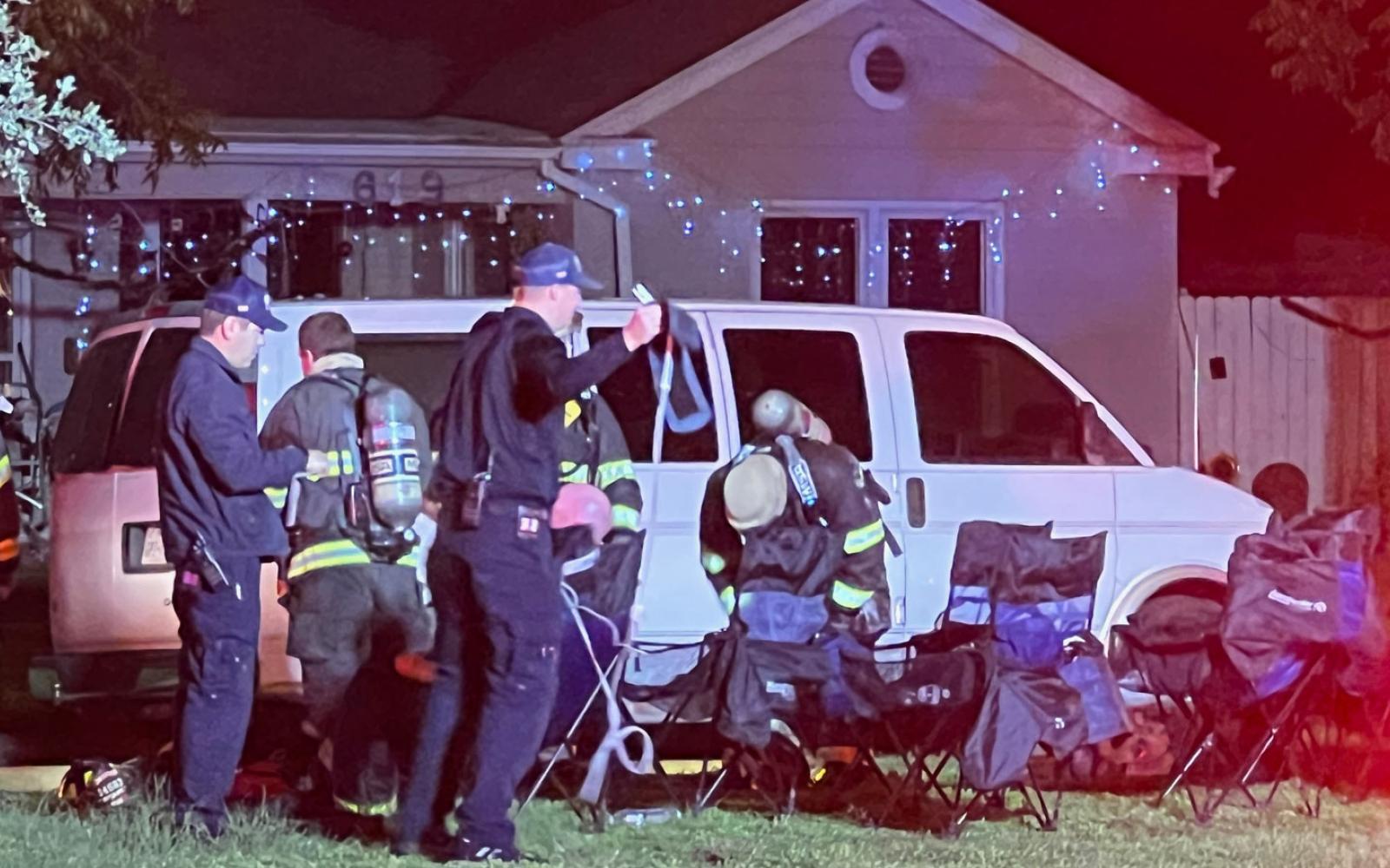 Fire Consumes Garage, Flames Shoot Up 4 Stories High just off N. Howard St. on the night of Nov. 24, 2023.