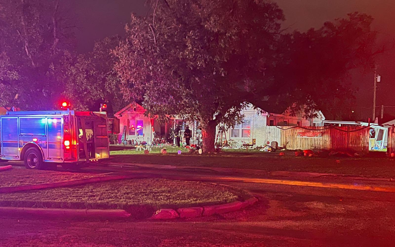 Fire Consumes Garage, Flames Shoot Up 4 Stories High just off N. Howard St. on the night of Nov. 24, 2023.