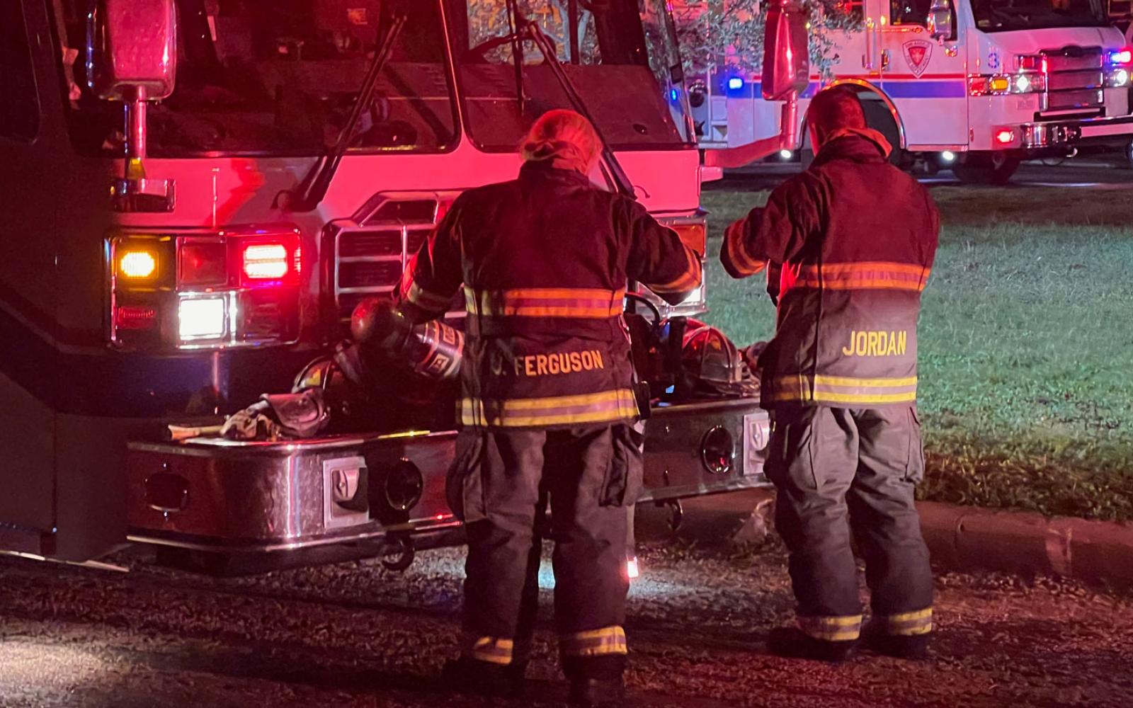 Fire Consumes Garage, Flames Shoot Up 4 Stories High just off N. Howard St. on the night of Nov. 24, 2023.