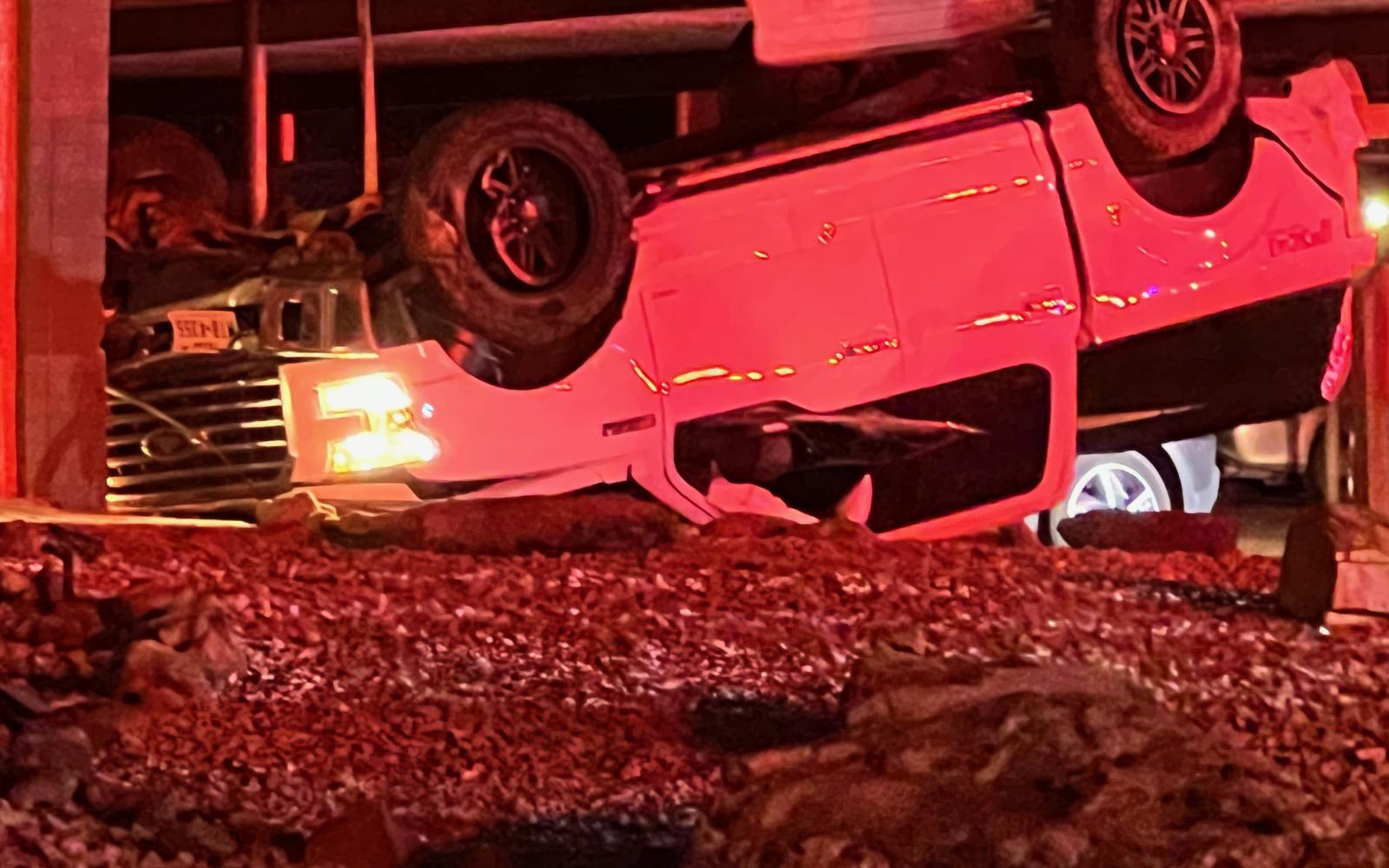 Dramatic Roll-Over Crash Into Apartment Complex Shocks Residents