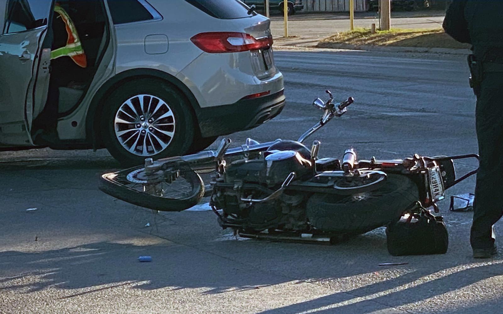 Bike down on Oakes at Avenue N on Dec.. 31, 2023