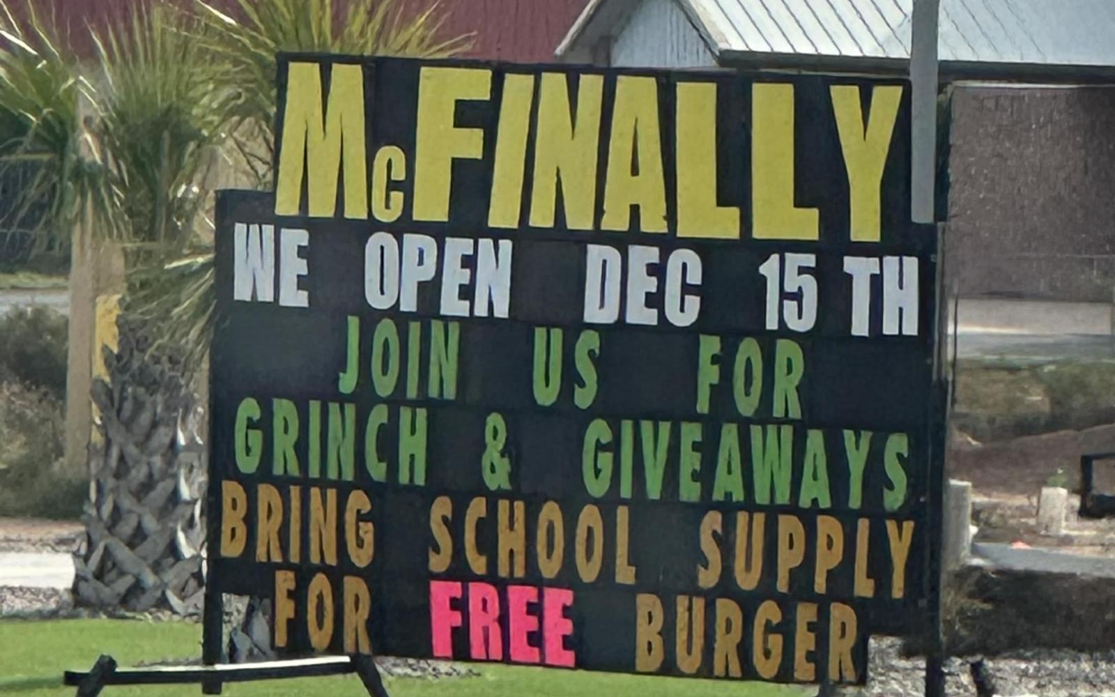 McFinally McDonalds on SW Opens (Courtesy McDonalds)