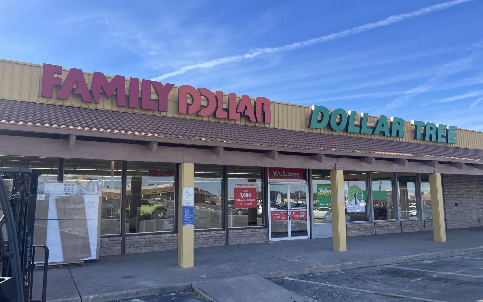 Construction on inside of family Dollar