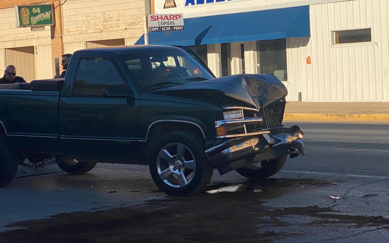 SAN ANGELO, TX — A partying man started partying too early before he headed downtown. He ended up cuffed in the back of a San Angelo Police Department cruiser after plowing his big ‘ol pickup into the back a Toyota Highlander with a mom and her little girl.