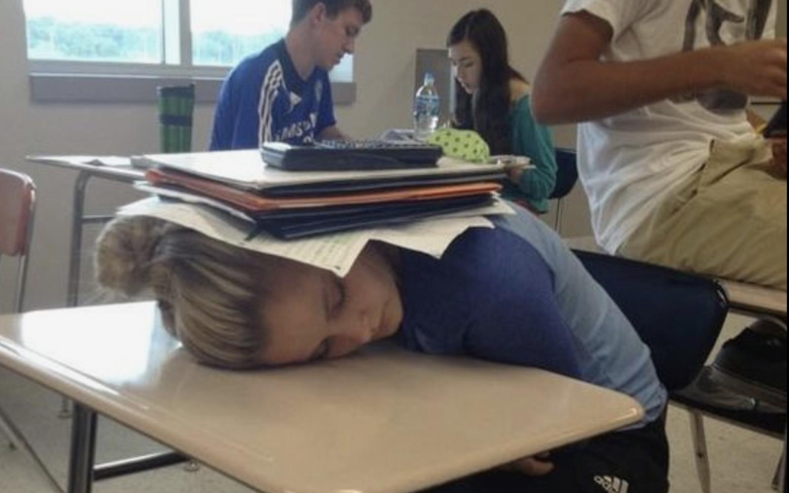 Sleeping in class