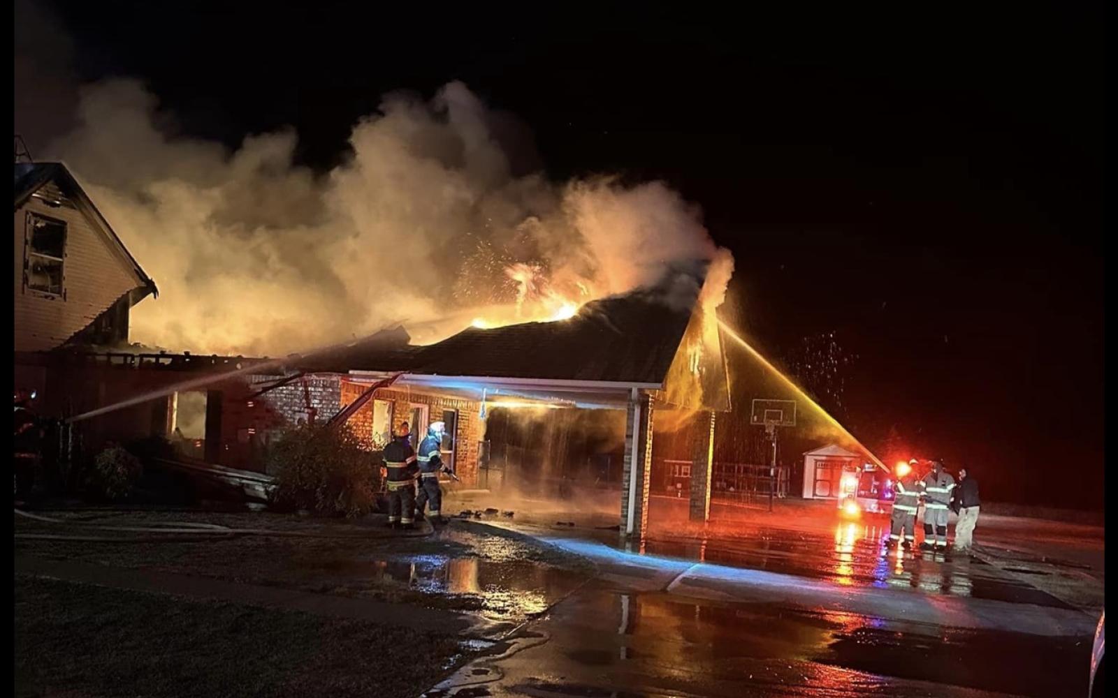 House Fire Gholson Fire Department  5