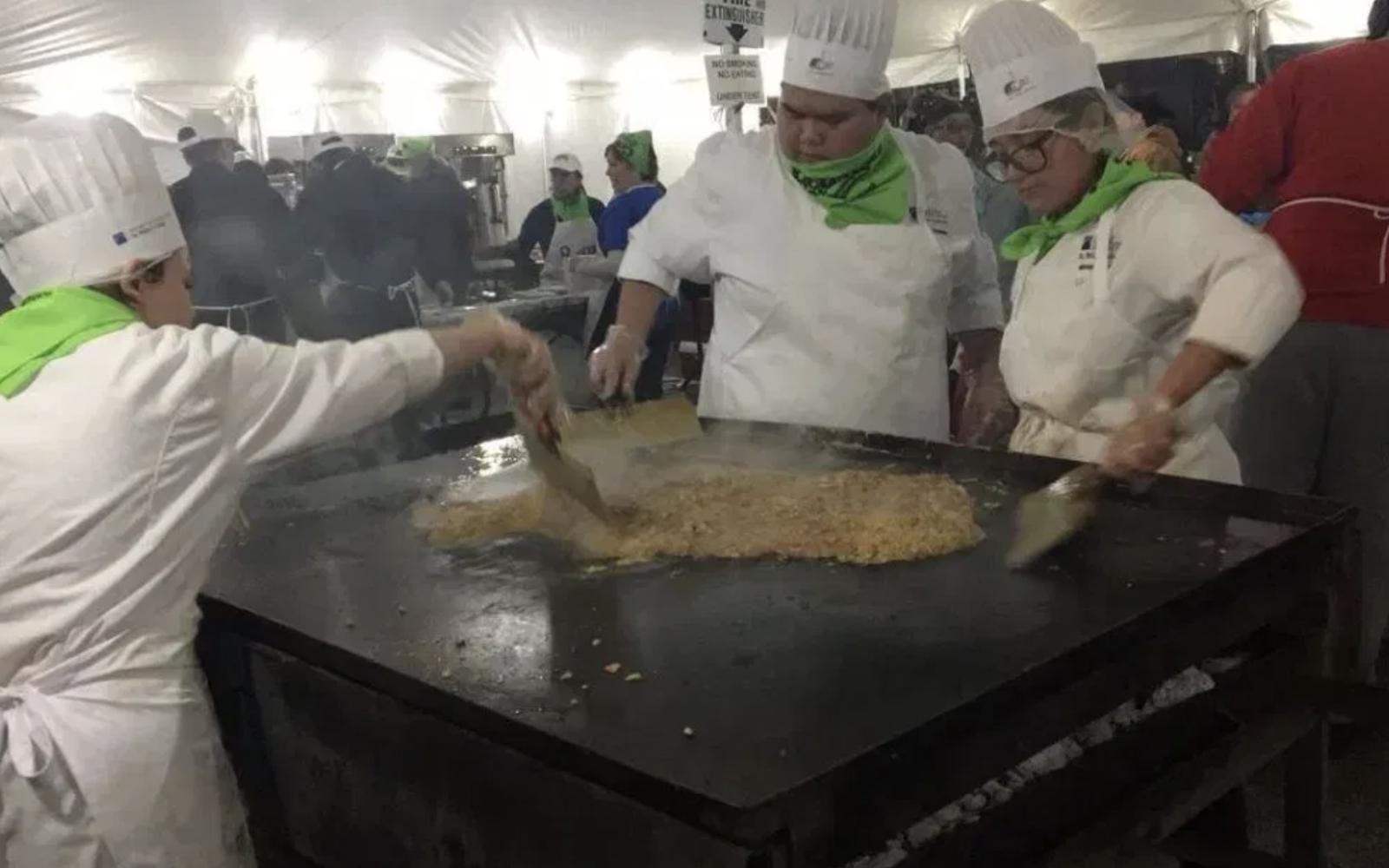 Cooks at Cowboy Breakfast
