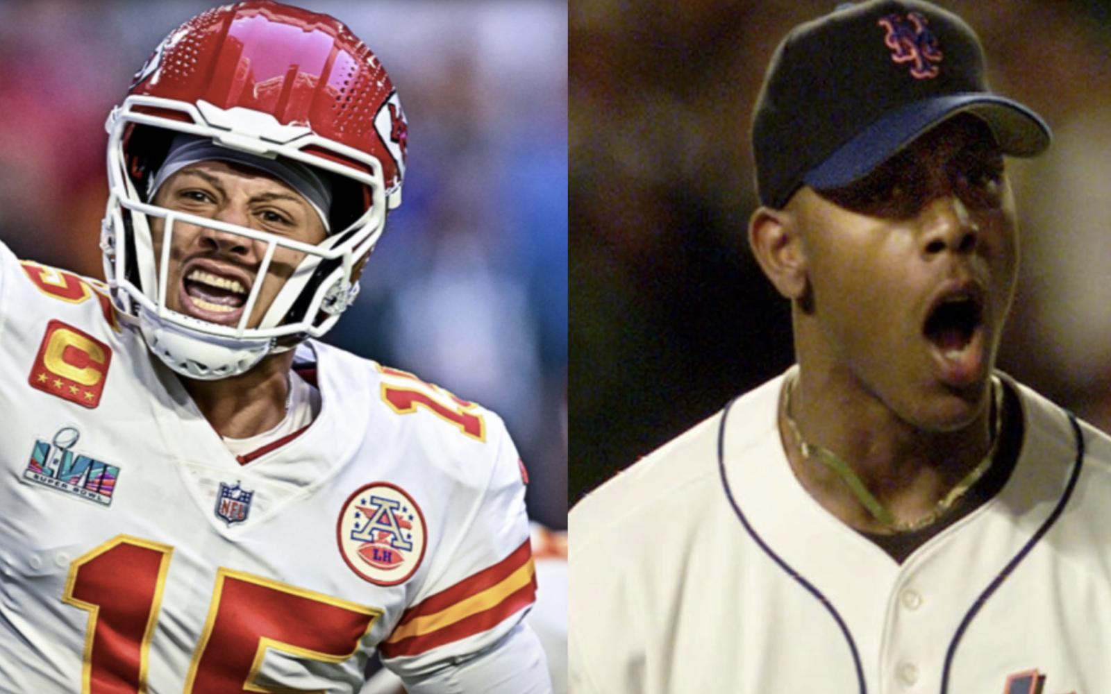 KC Chiefs QB Patrick Mahomes and his father, Pat Mahomes Sr.