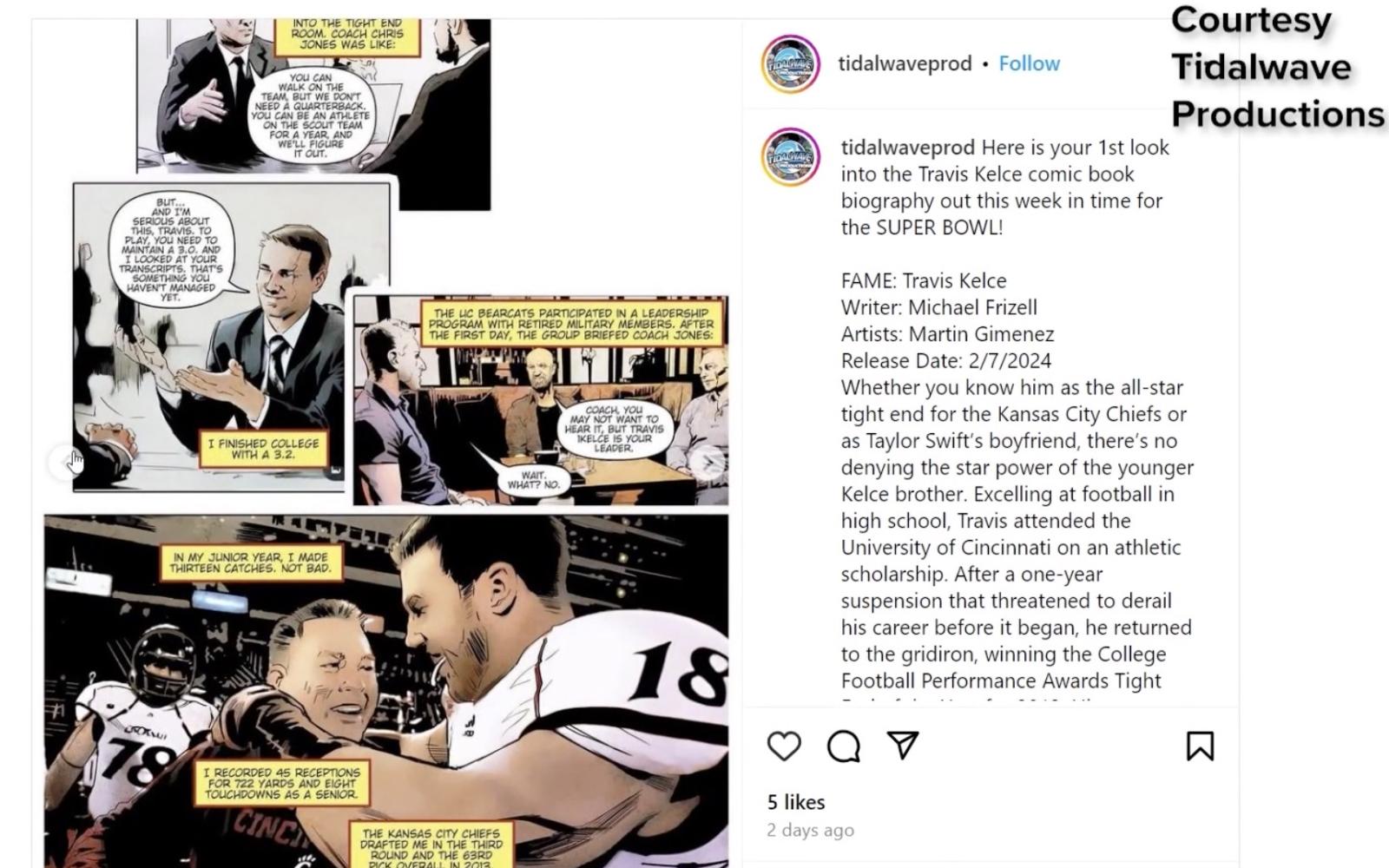Travis Kelce Comic Book