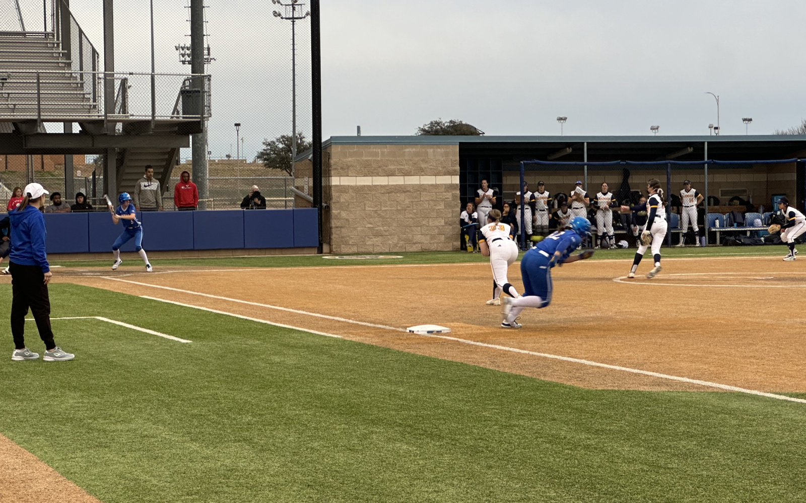 Angelo State Rambelles in action against Regis