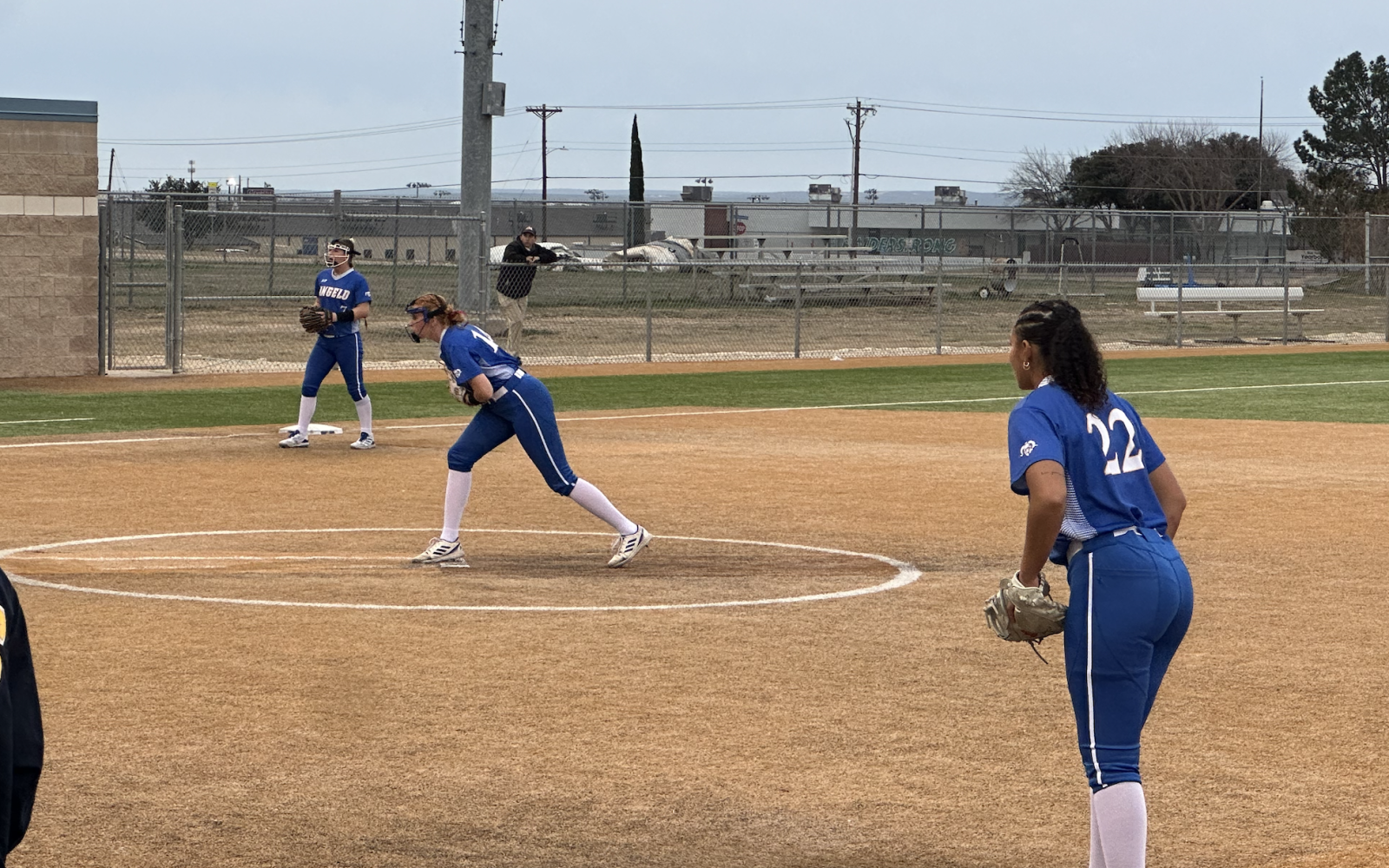 Angelo State Rambelles on Defense against Regis