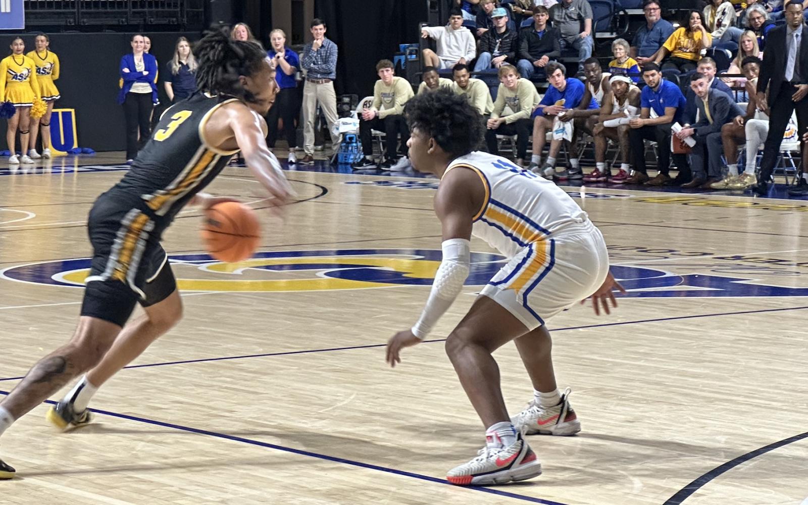 Angelo State Rams Basketball in action against Cameron