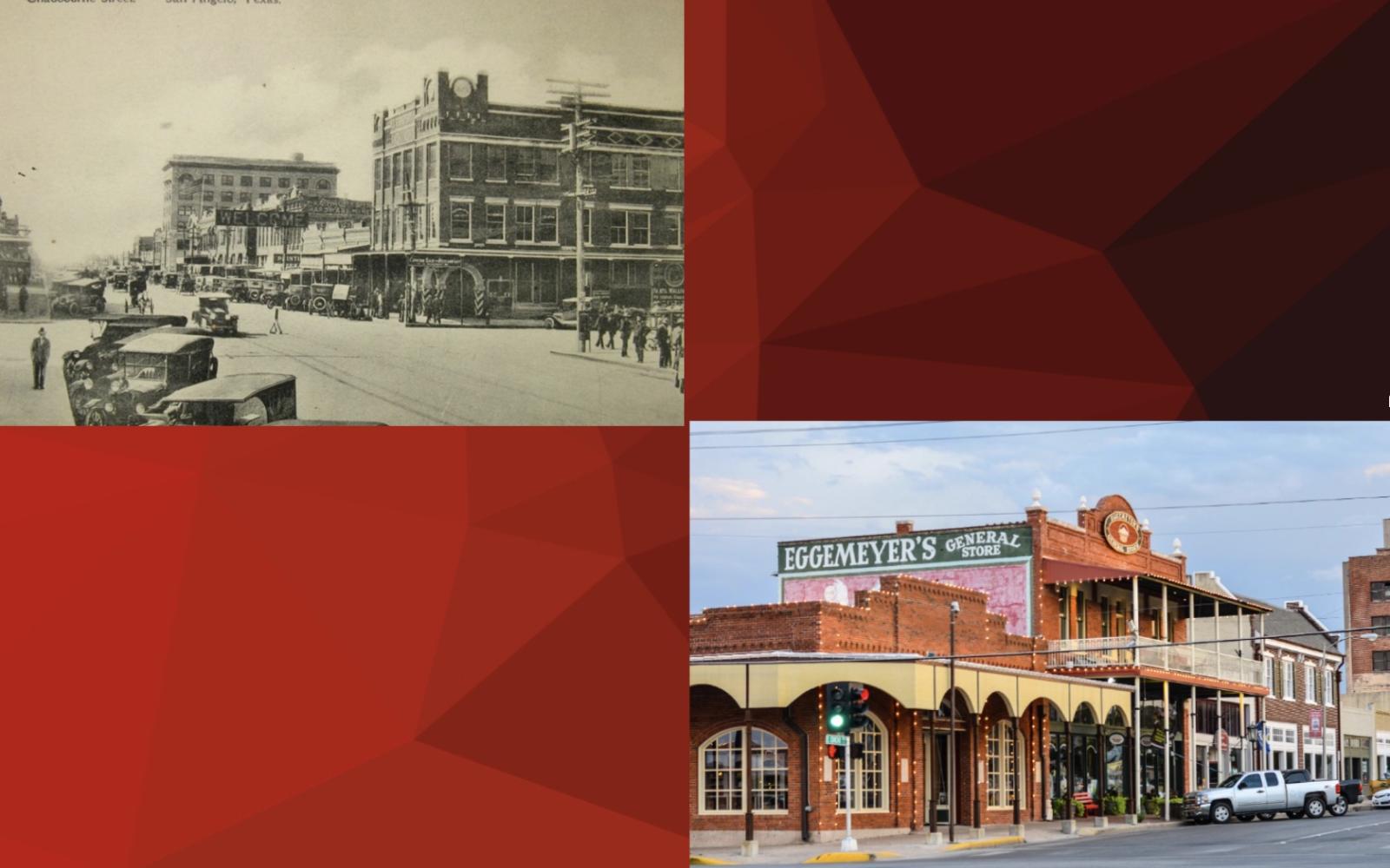 San Angelo Downtown Then and Now