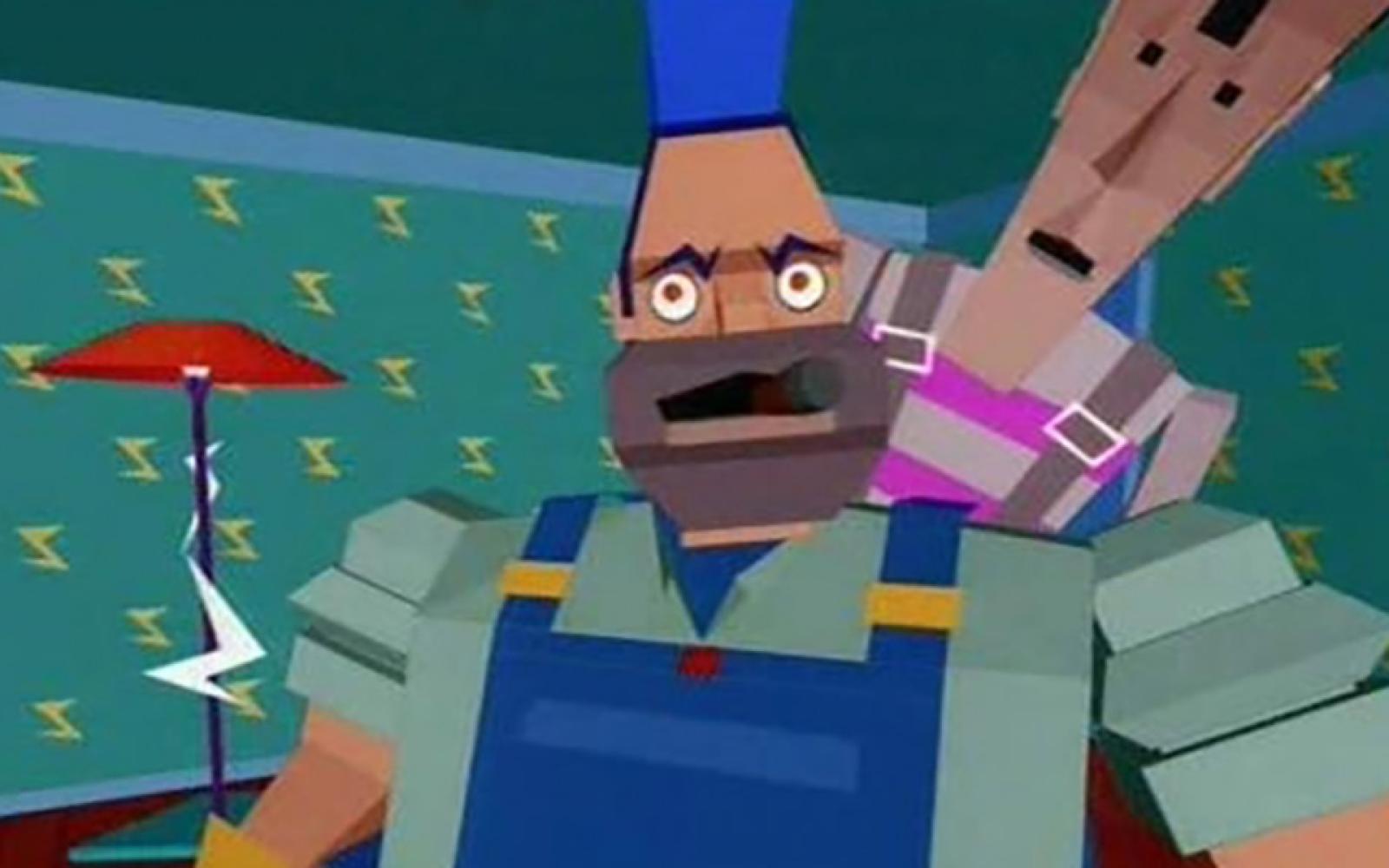 A screenshot from the music video for the song, "Money for Nothing," recorded by the Dires Straits and released on  June 24, 1985.