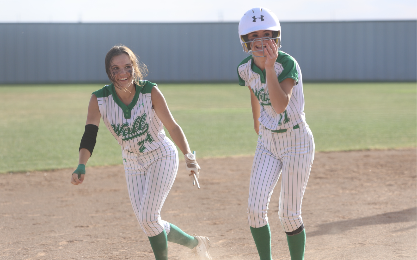 Wall Lady Hawks Jadyn Ruebsamen (left) and Shyanne Floyd (Right)