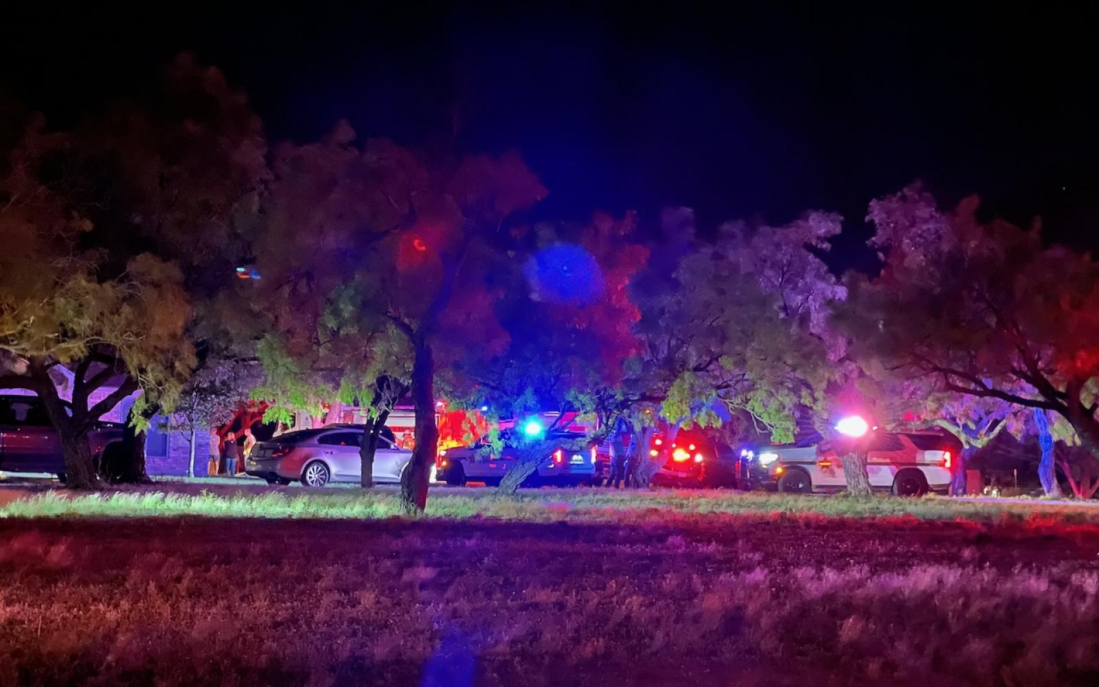 The firefighters found a shed on fire with the flames spreading towards a garage on a residence near Spring Creek. They were able to extinguish the fire and by 11 p.m. firefighters were knocking out hot spots.