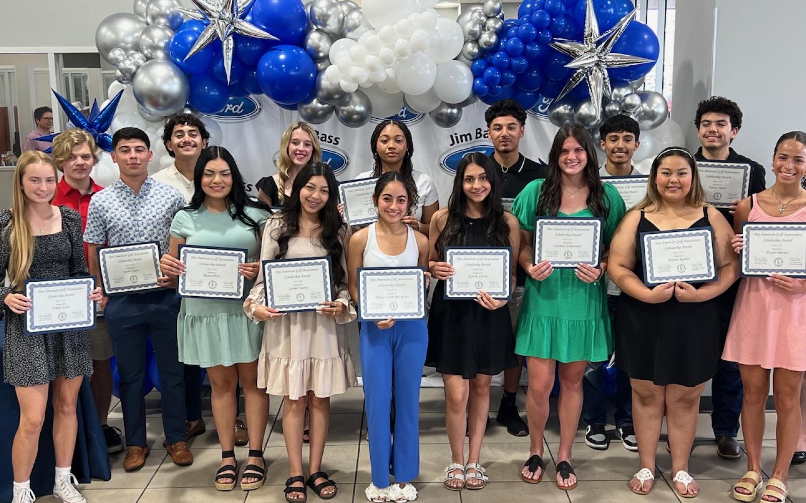 2024 Scholarship Recipients from the Pan American Golf Tournament