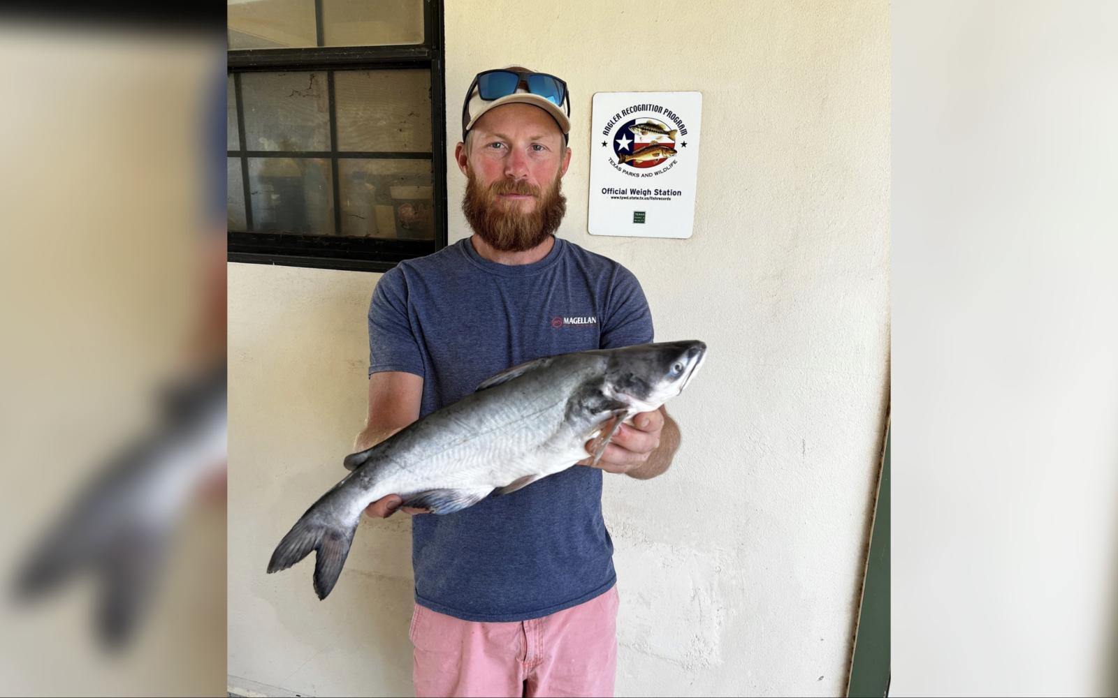 Levi Heffner and his catch
