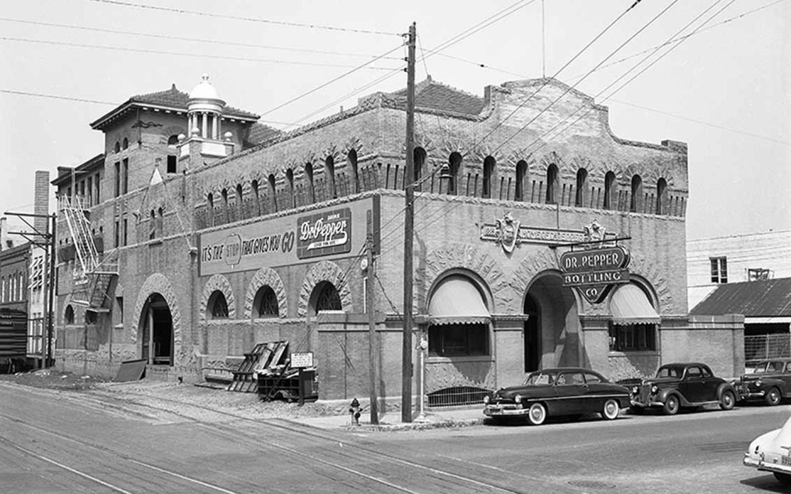 The original Dr Pepper Bottling Plant in Waco.