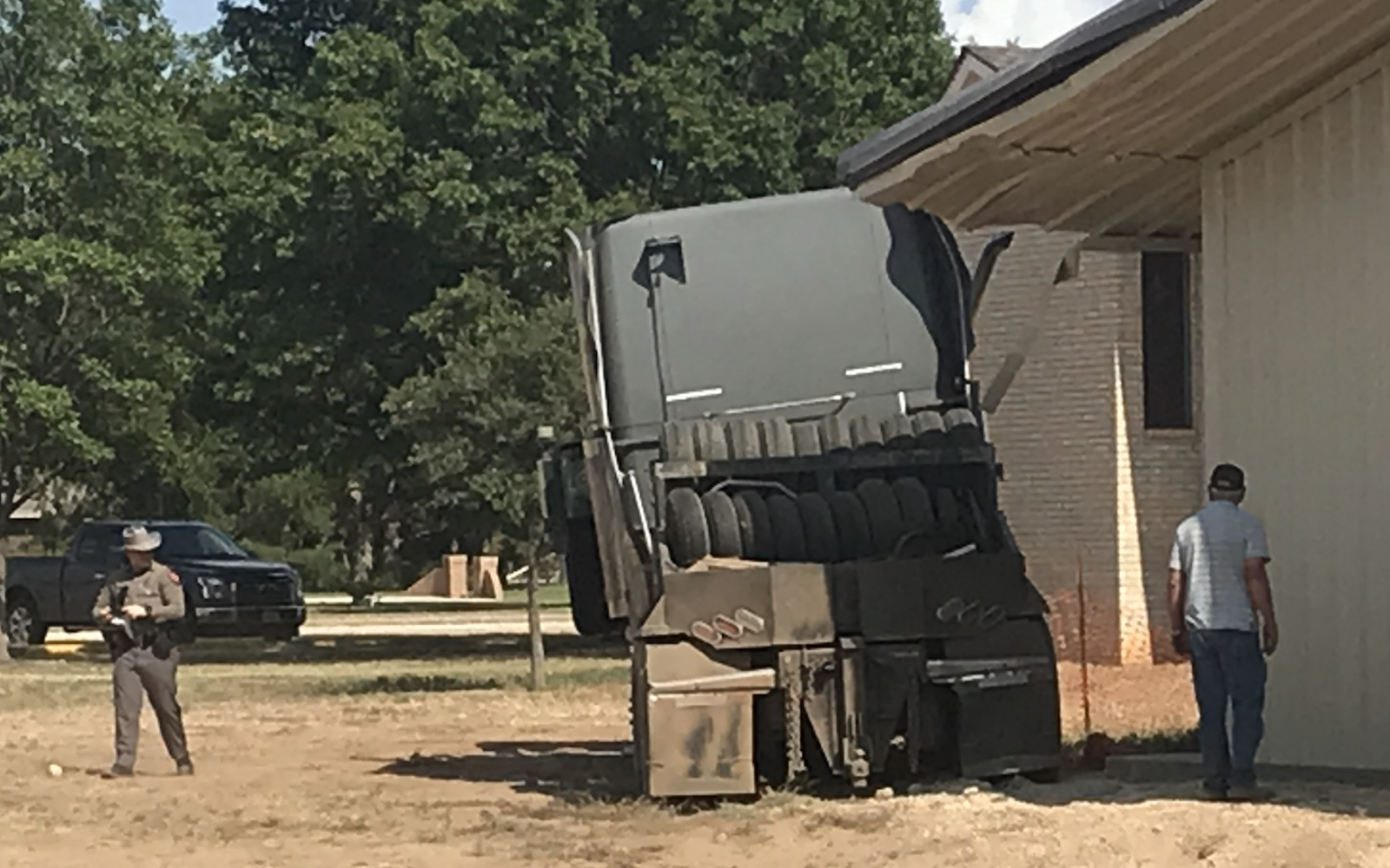 Crash at Grape Creek Road and FM 2105