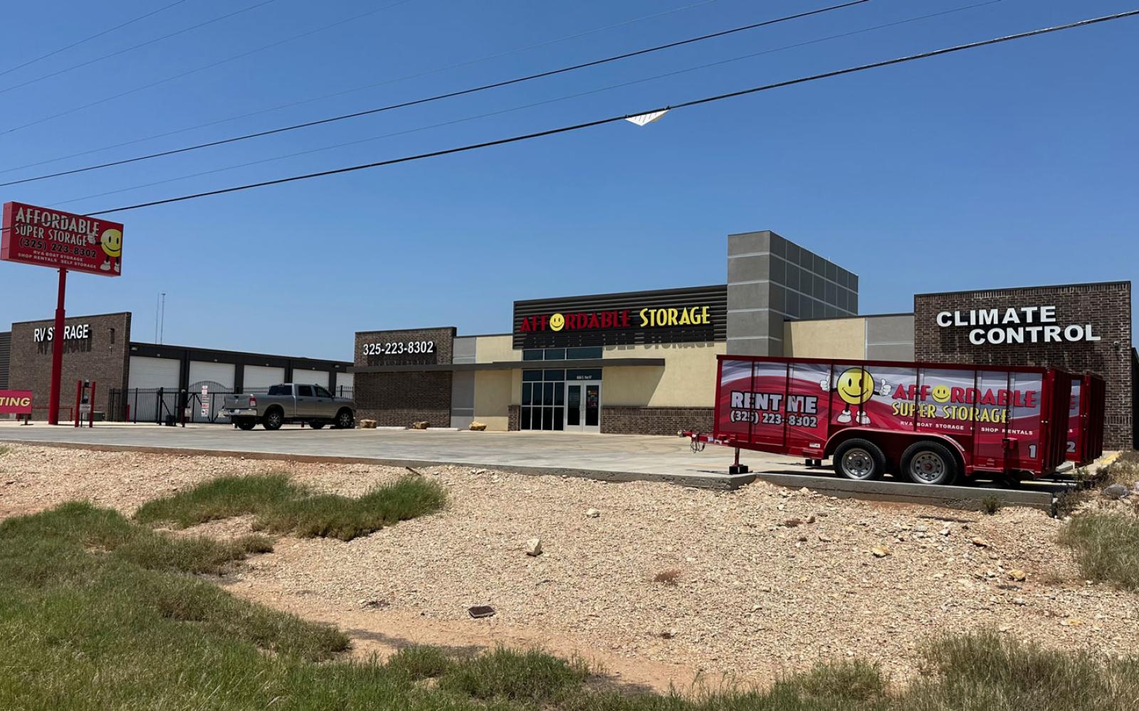 Affordable Storage on US 67 south in San Angelo, Texas, owned by brother David Postar.